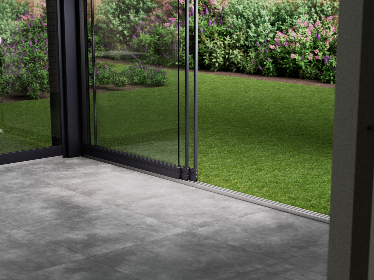 Glazen Schuifwand | 3-Rail | 3x98cm | Tot 2900mm Breed - KingGlass NL