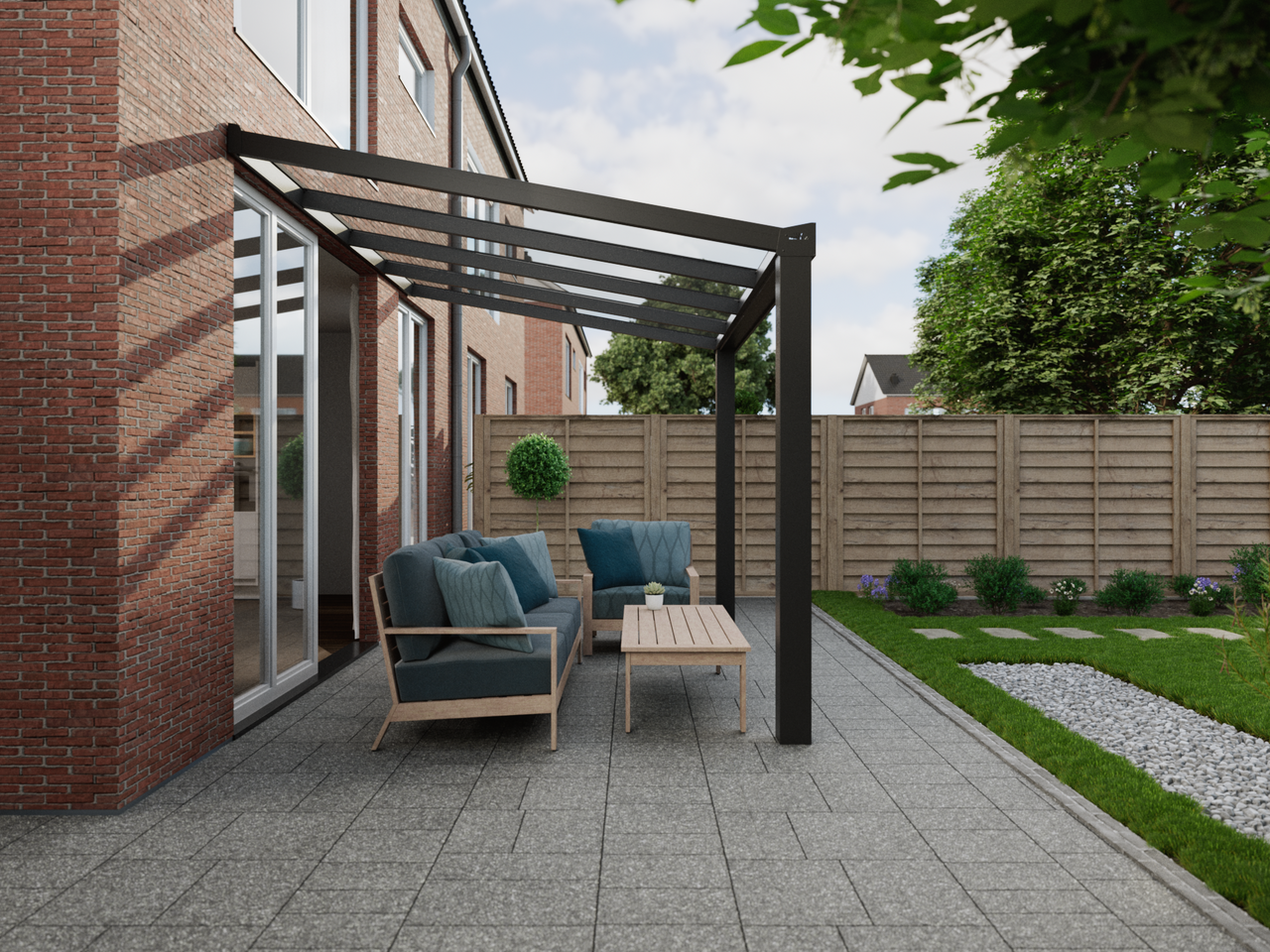 Veranda 4.06 m | Polycarbonaat - KingGlass NL