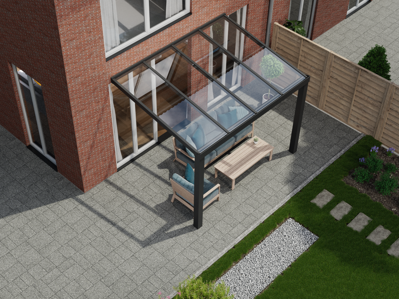 Veranda 4.06 m | Polycarbonaat - KingGlass NL