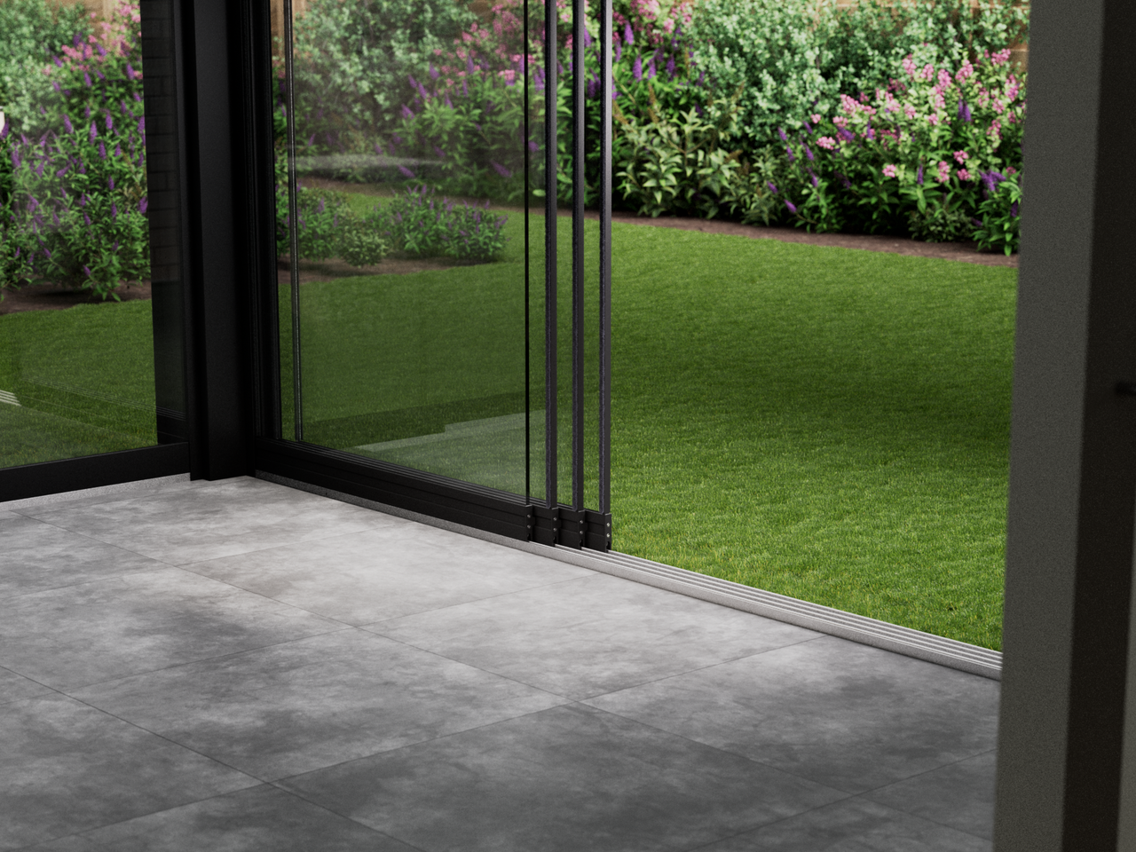 Glazen Schuifwand | 4-Rail | 4x98cm | Tot 3860mm Breed - KingGlass NL