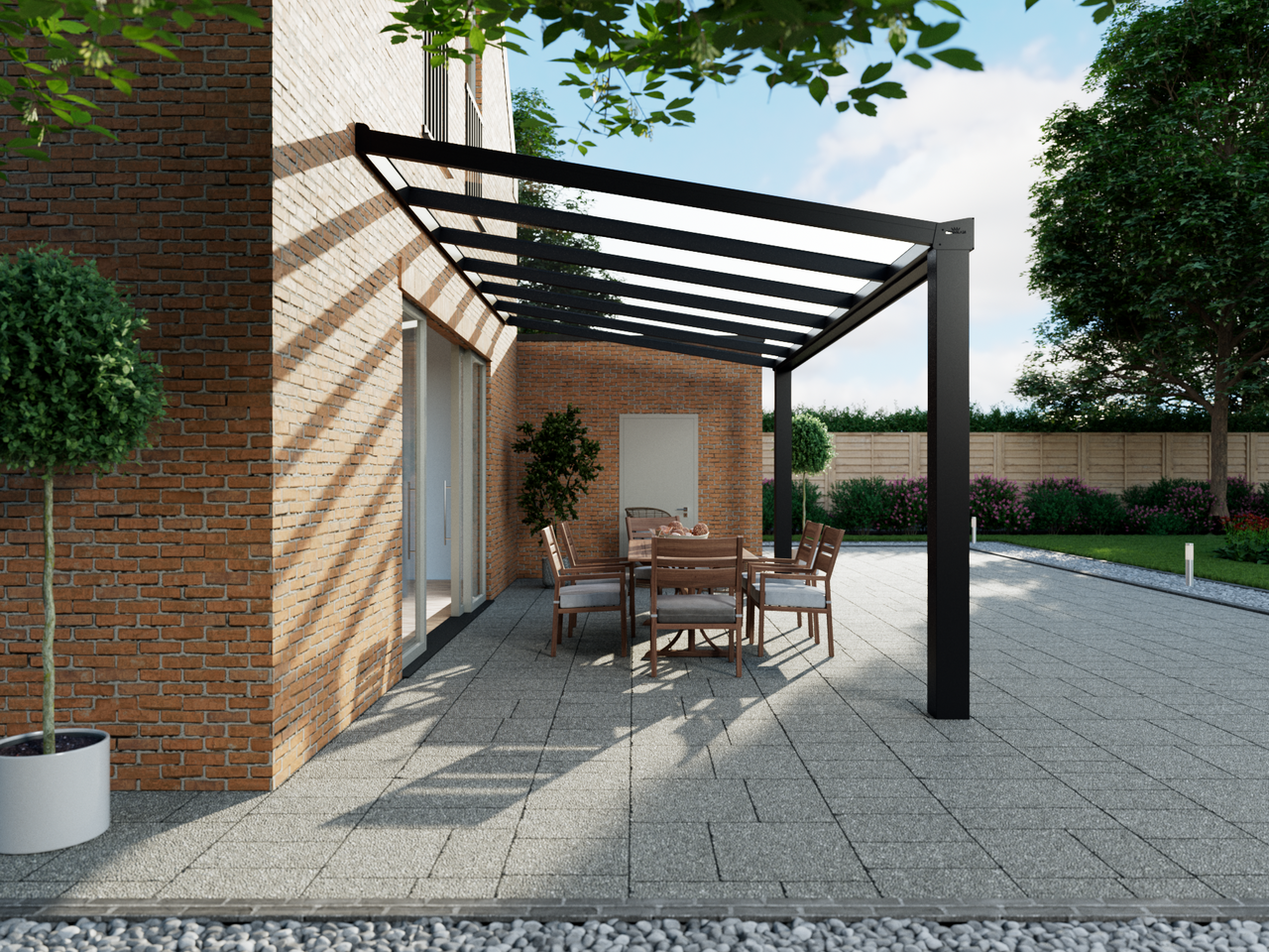 Veranda 6.06 m | Polycarbonaat - KingGlass NL