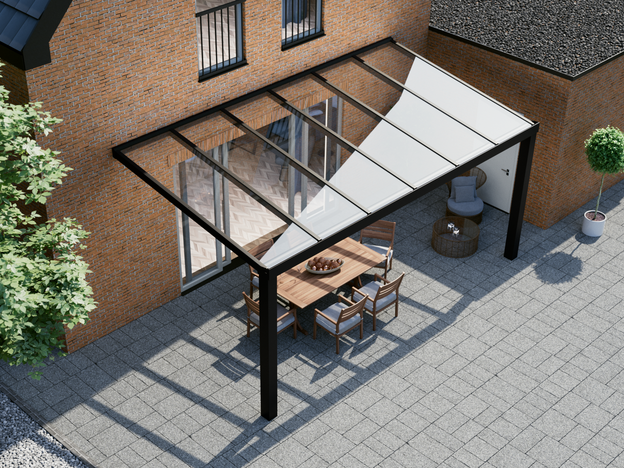 Veranda 6.06 m | Polycarbonaat - KingGlass NL