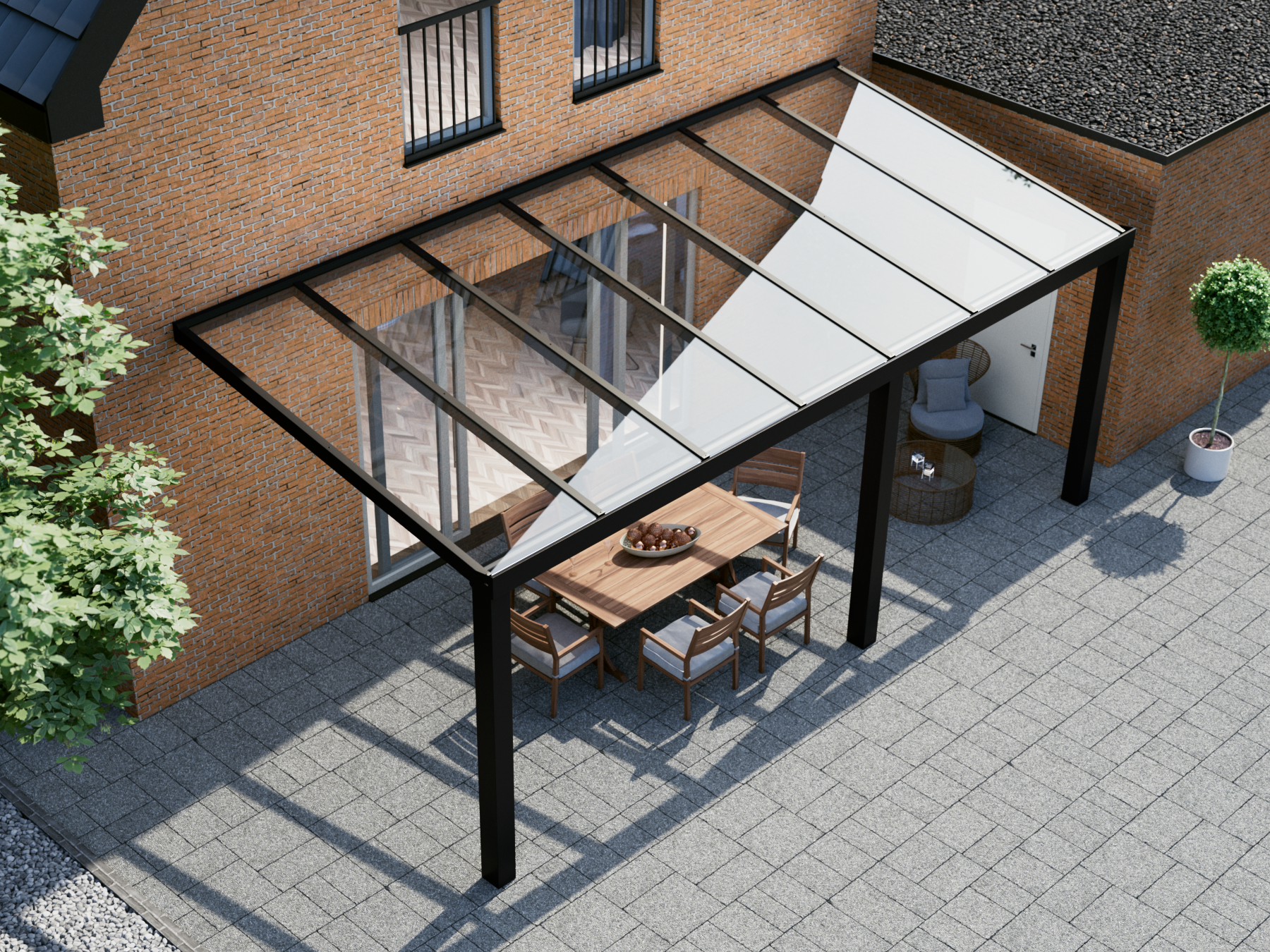 Veranda 7.06 m | Polycarbonaat - KingGlass NL
