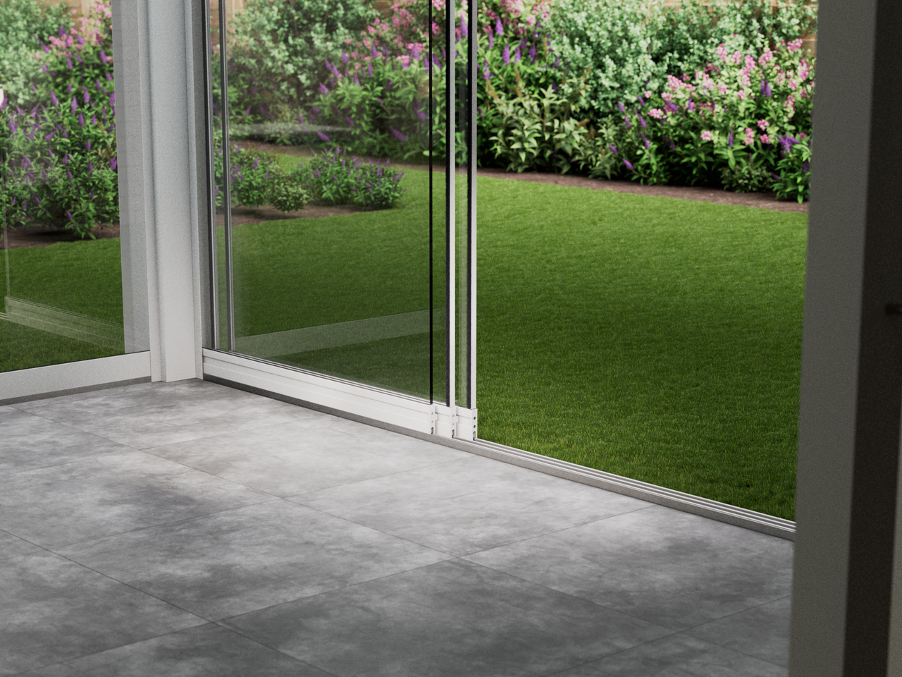Glazen Schuifwand | 3-Rail | 3x98cm | Tot 2900mm Breed - KingGlass NL