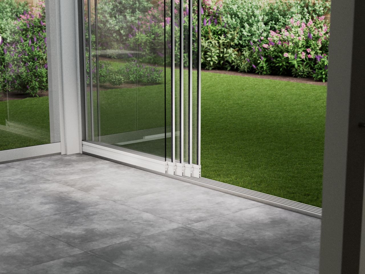 Glazen Schuifwand | 5-Rail | 5x98cm | Tot 4820mm Breed - KingGlass NL