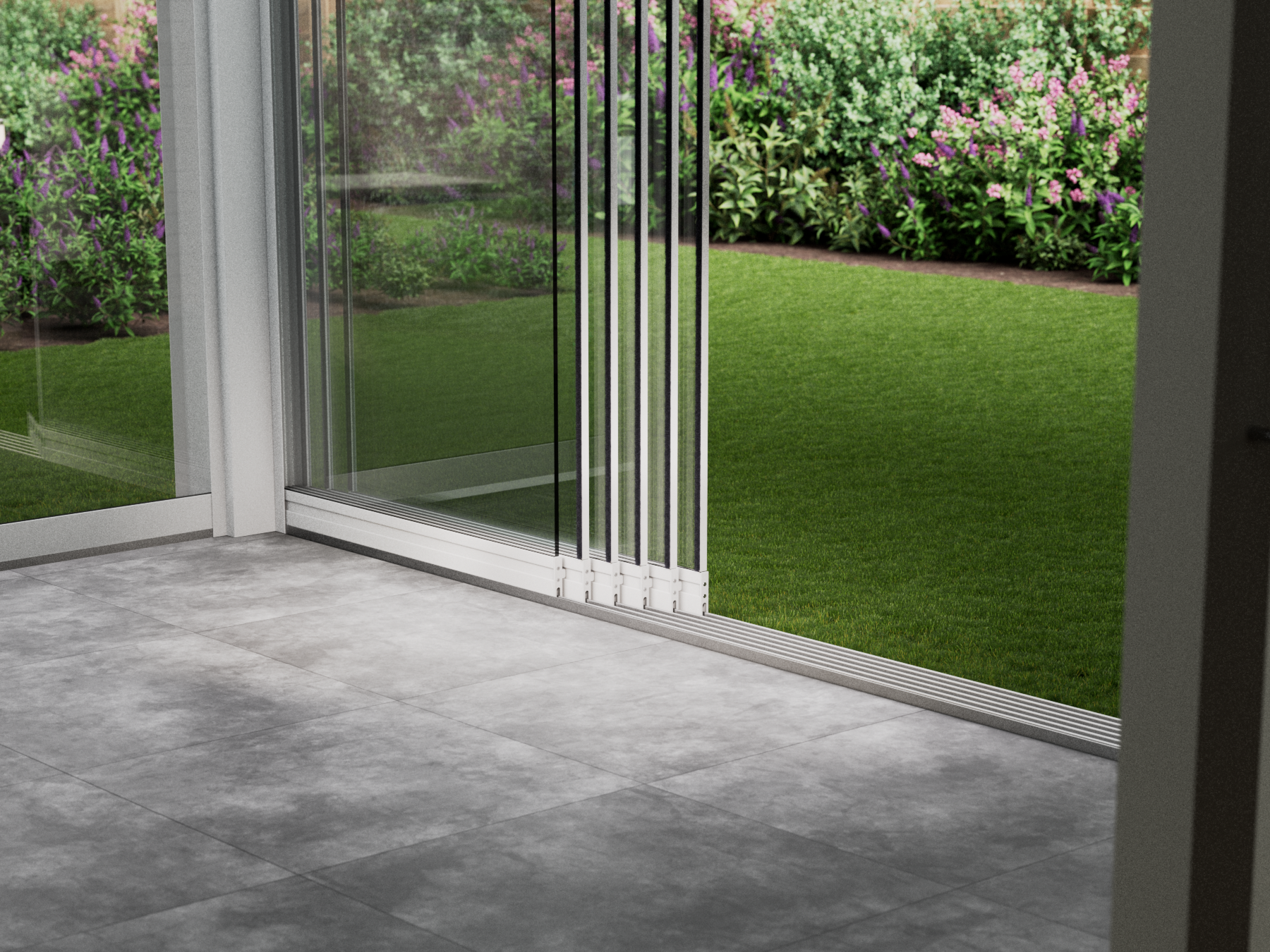 Glazen Schuifwand | 6-Rail | 6x98cm | Tot 5780mm Breed - KingGlass NL