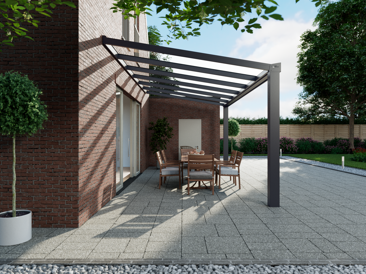 Veranda 6.06 m | Polycarbonaat - KingGlass NL