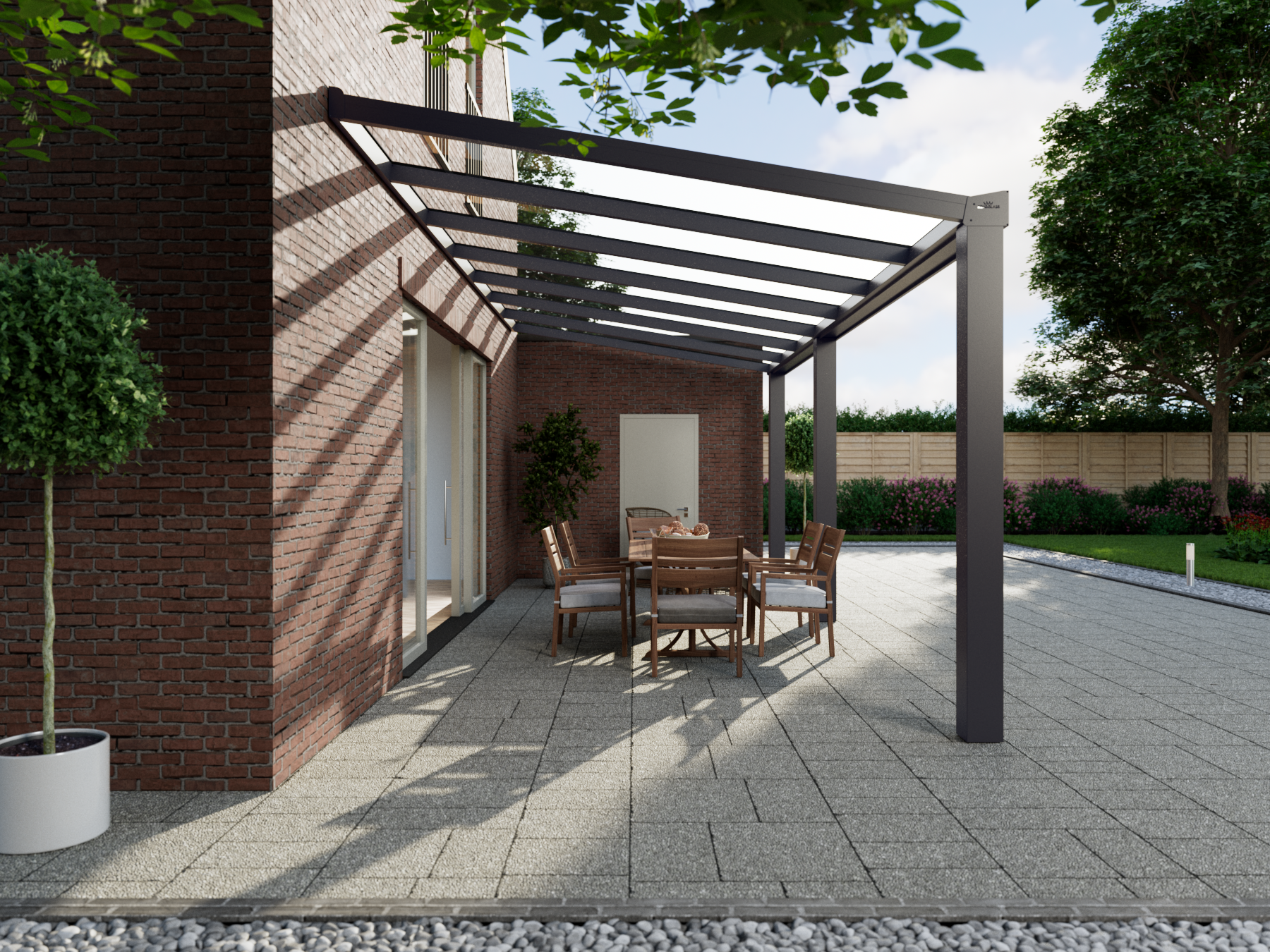 Veranda 7.06 m | Polycarbonaat - KingGlass NL