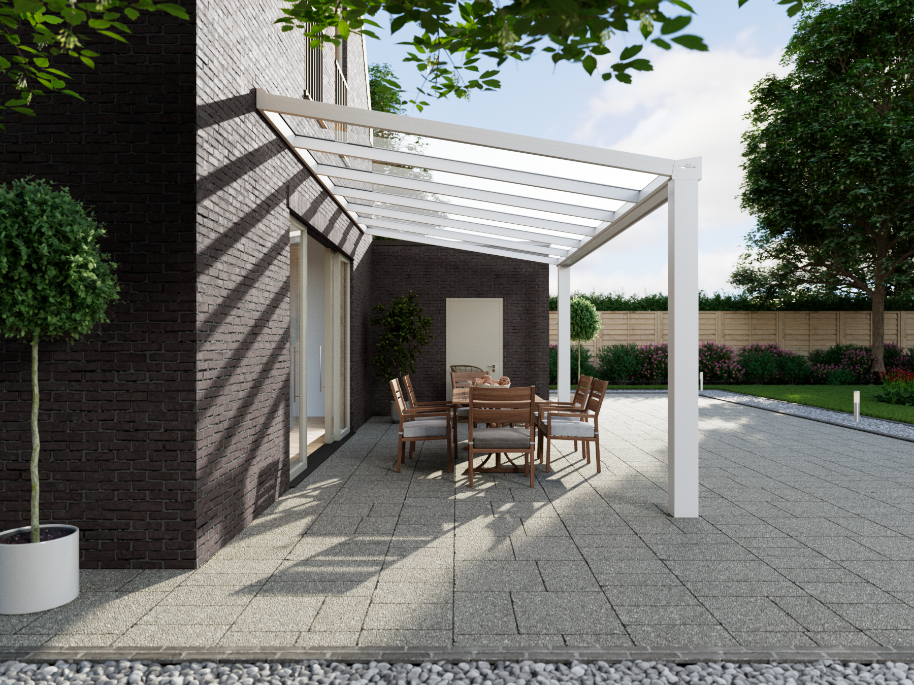 Veranda 6.06 m | Polycarbonaat - KingGlass NL
