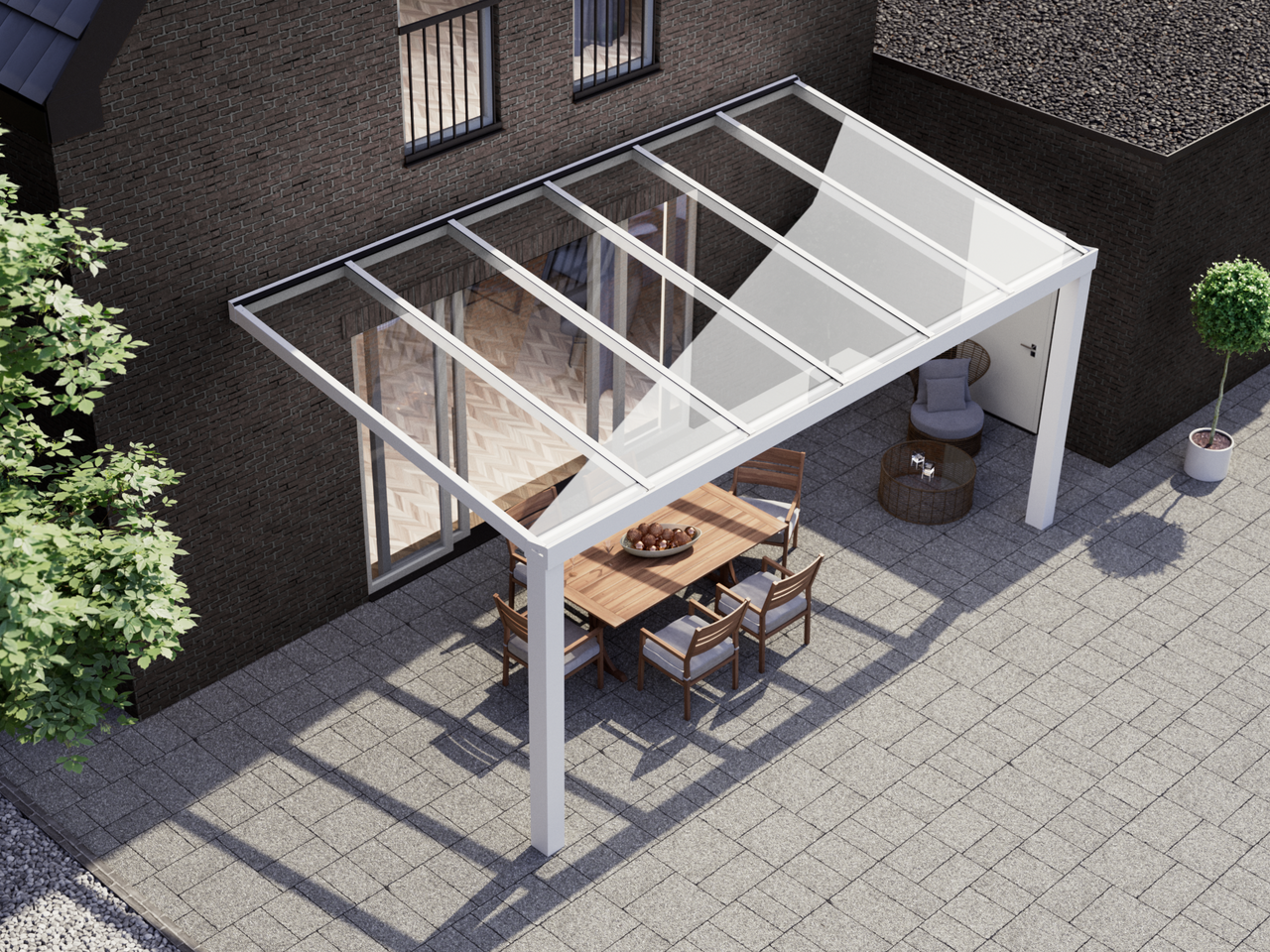 Veranda 6.06 m | Polycarbonaat - KingGlass NL