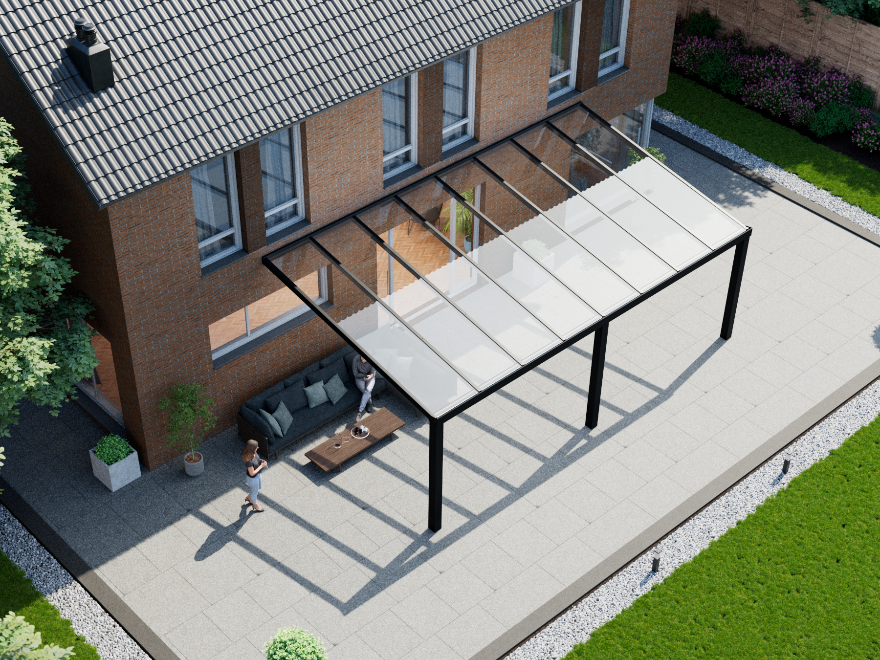 Veranda 8.06 m | Polycarbonaat - KingGlass NL
