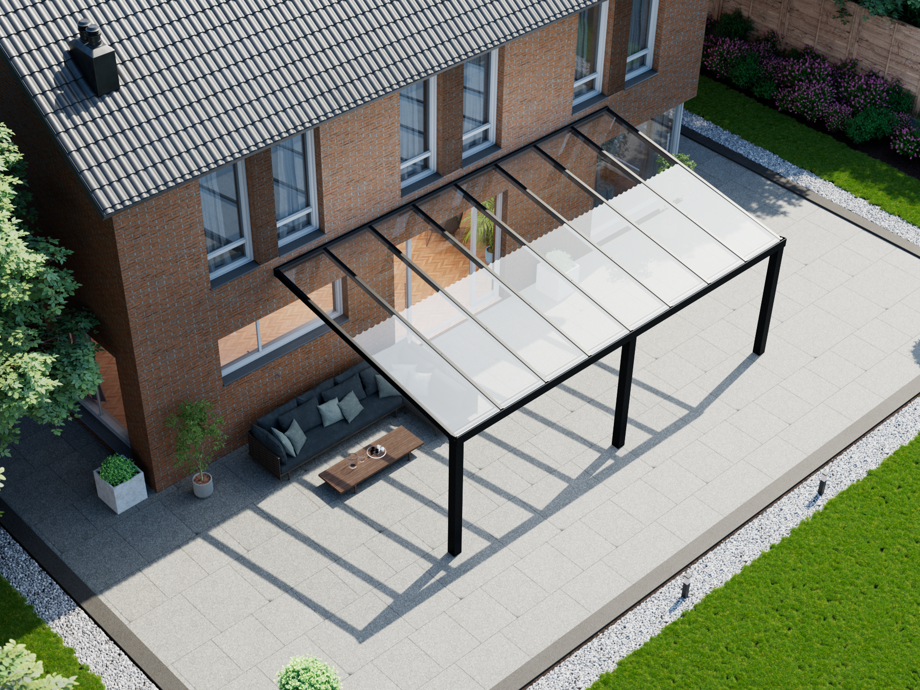 Veranda 8.06 m | Polycarbonaat - KingGlass NL
