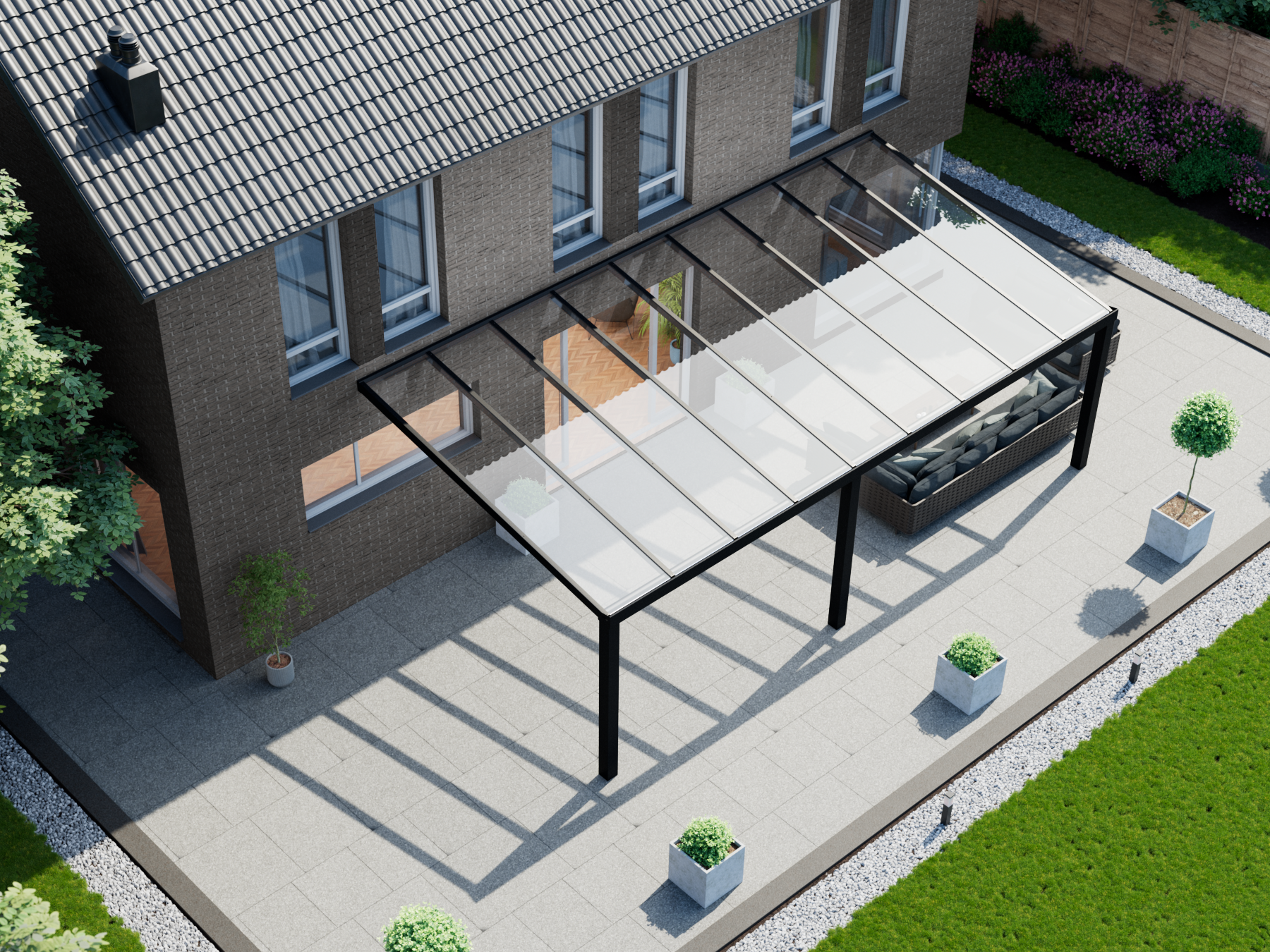 Veranda 9.06 m | Glas - KingGlass NL