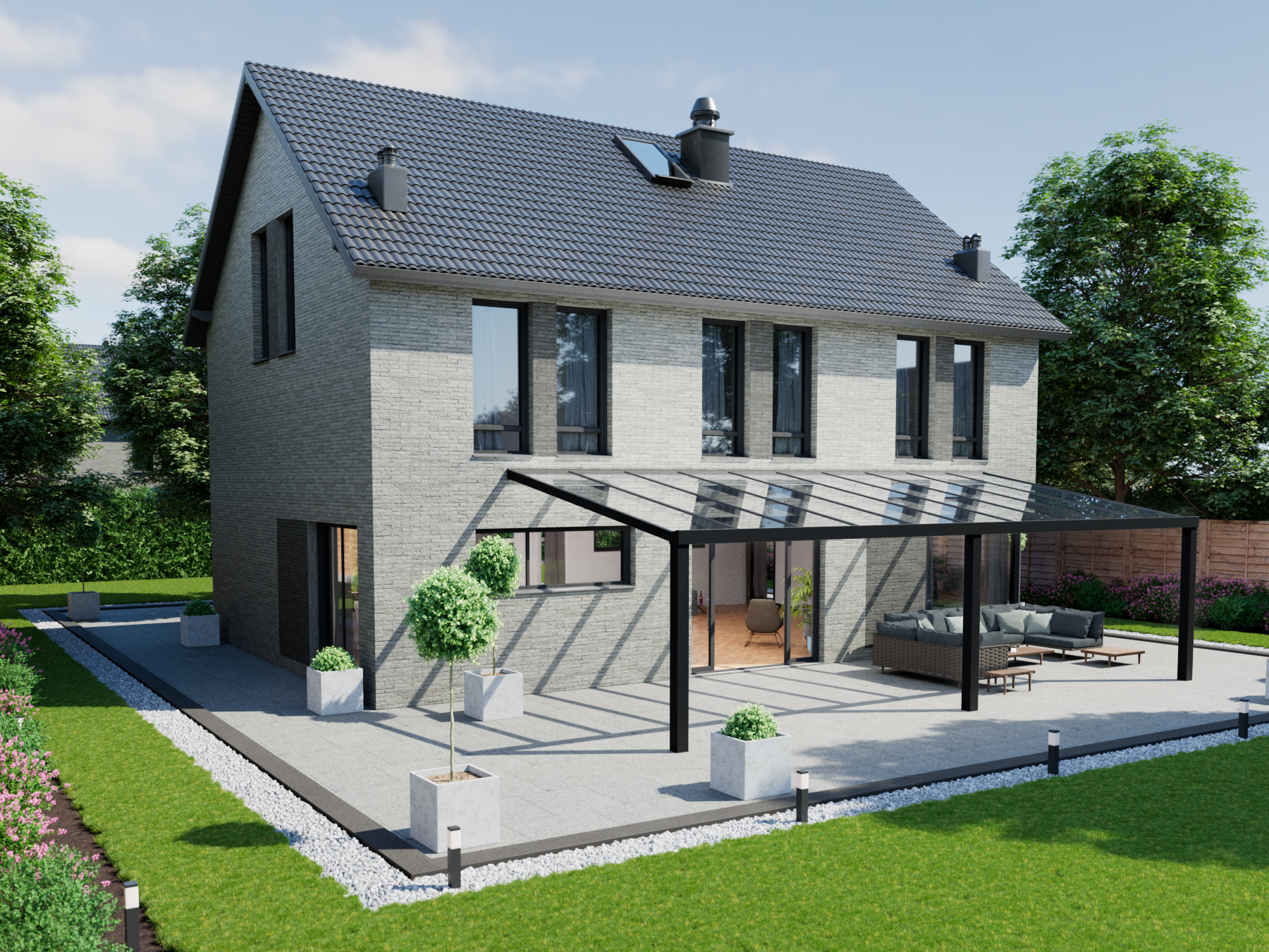 Veranda 10.06 m | Polycarbonaat - KingGlass NL