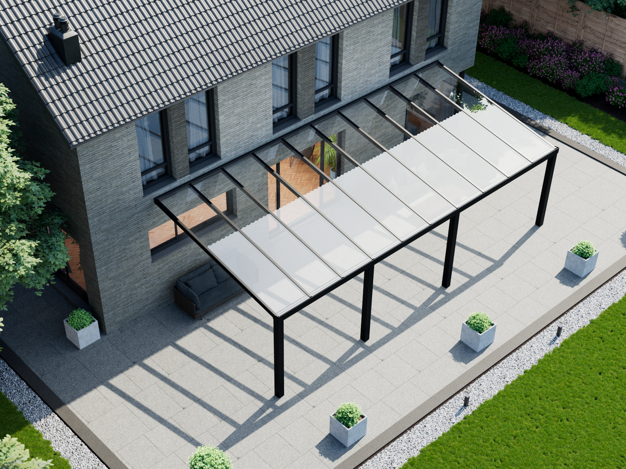 Veranda 10.06 m | Polycarbonaat - KingGlass NL