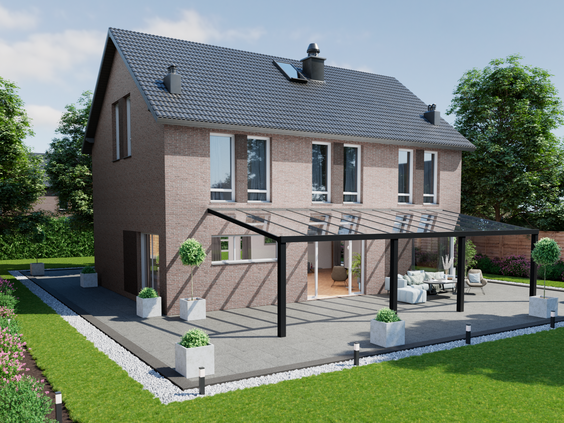 Veranda 11.06 m | Polycarbonaat - KingGlass NL