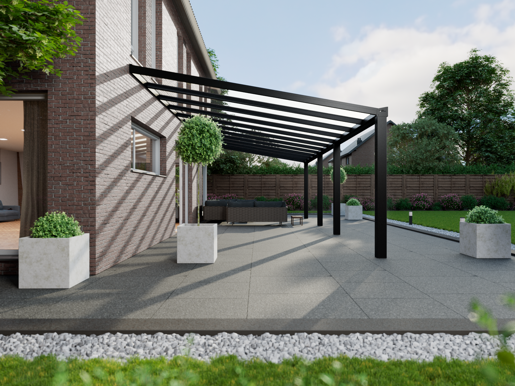 Veranda 11.06 m | Polycarbonaat - KingGlass NL
