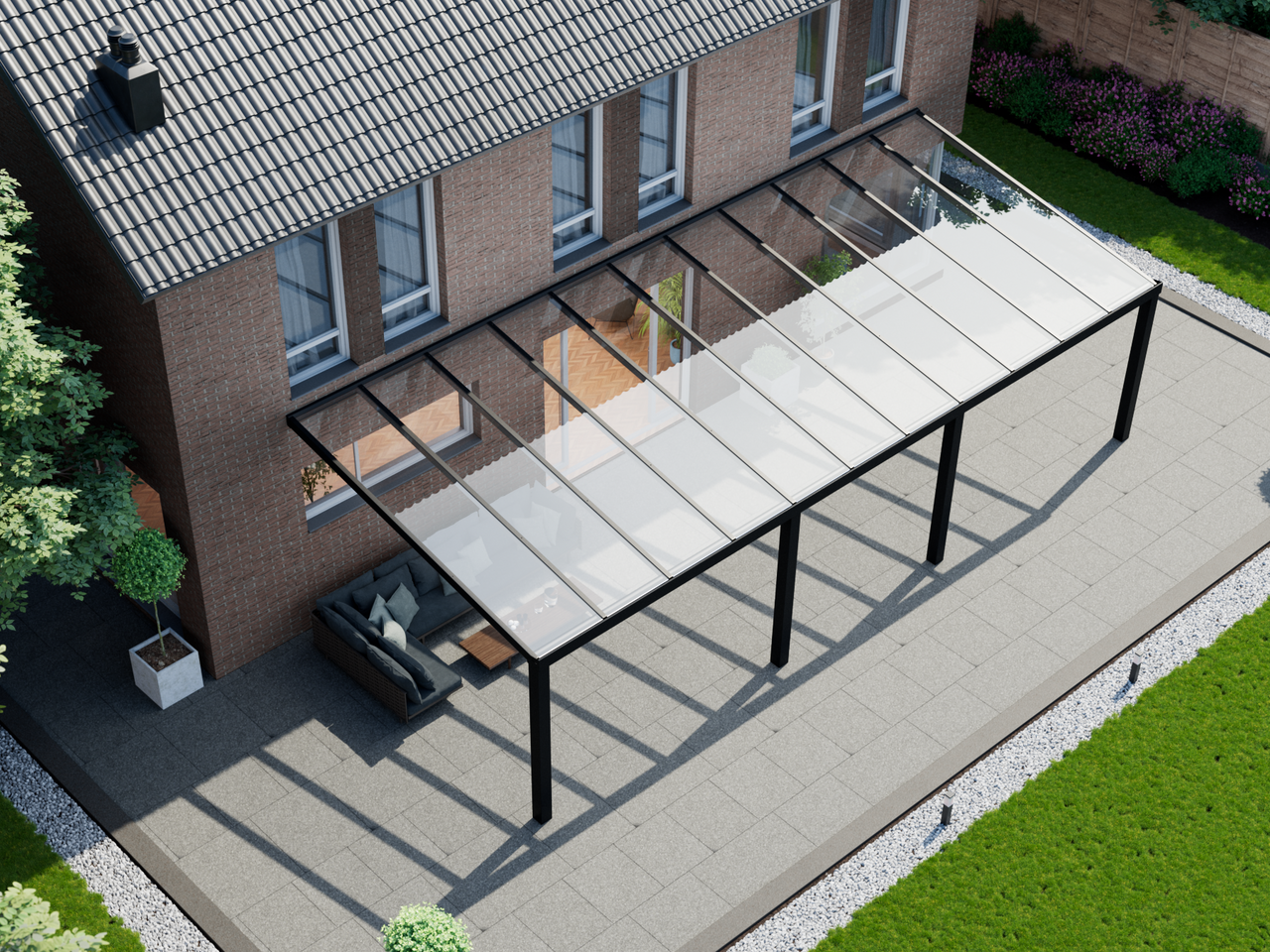 Veranda 11.06 m | Polycarbonaat - KingGlass NL