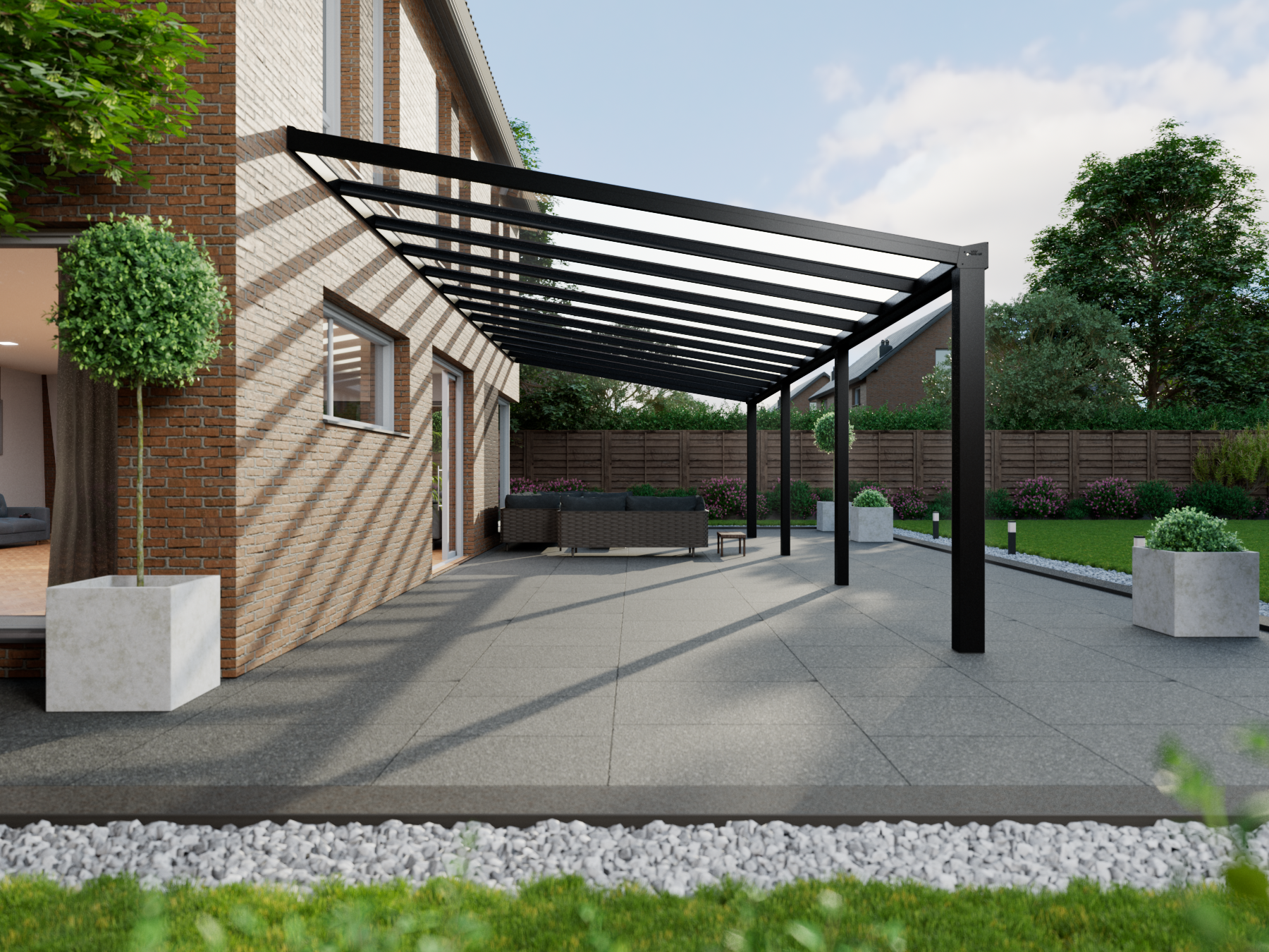 Veranda 12.06 m | Polycarbonaat - KingGlass NL