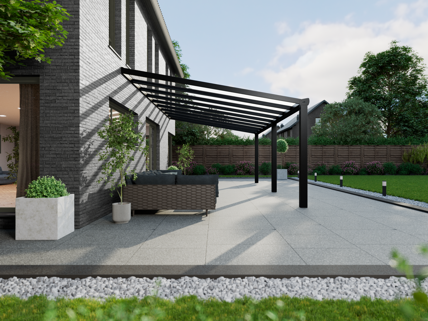 Veranda 9.06 m | Polycarbonaat - KingGlass NL