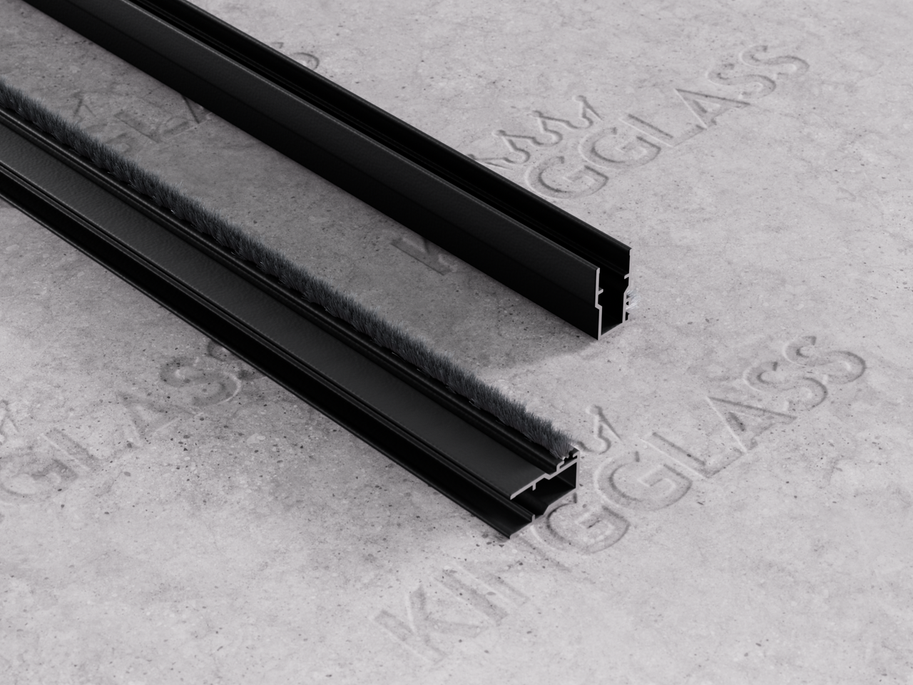 Tochtstrip XL - Zwart - KingGlass NL