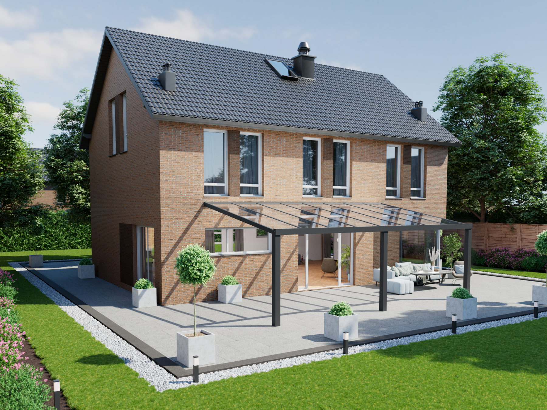 Veranda 8.06 m | Polycarbonaat - KingGlass NL