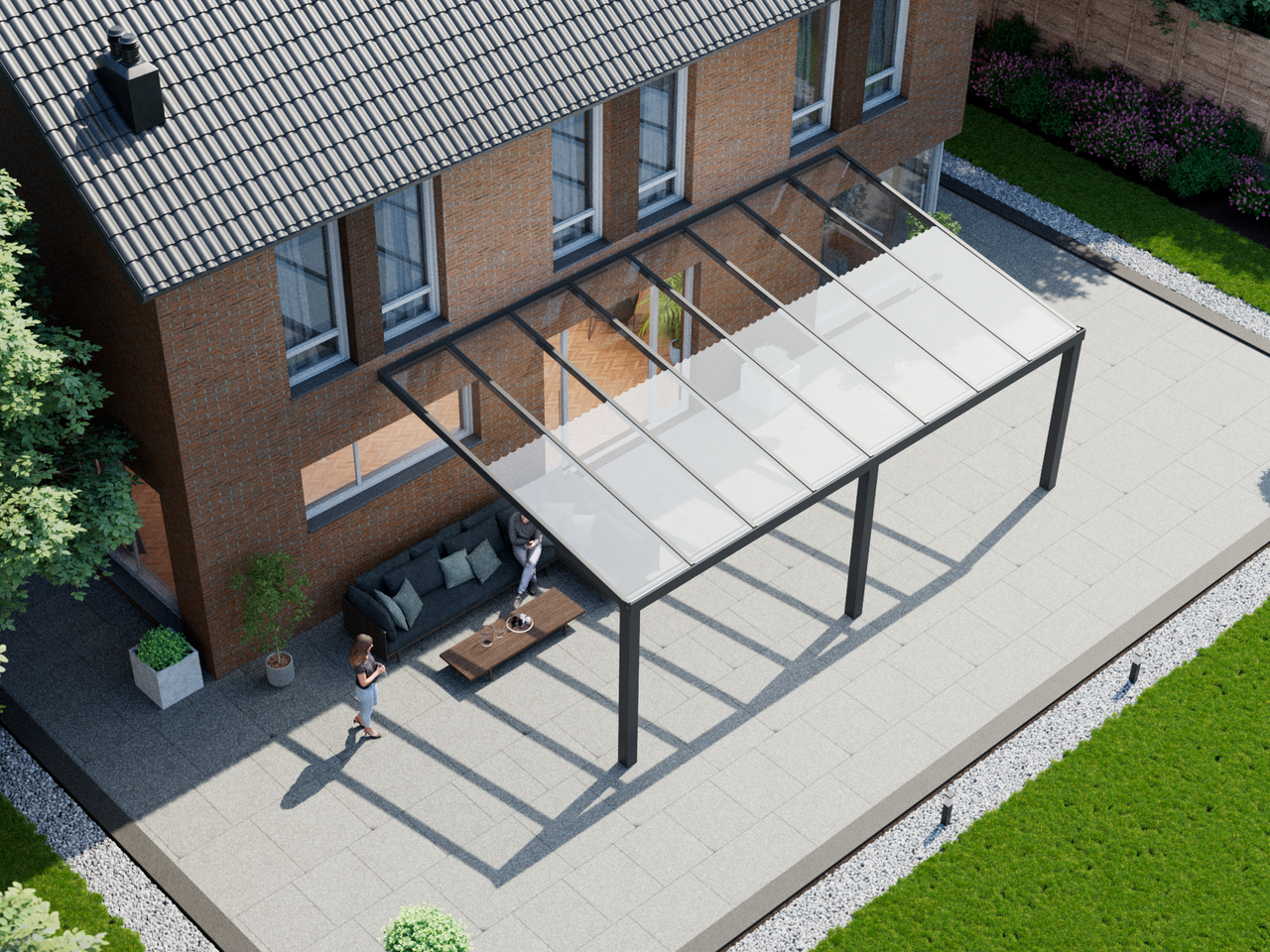 Veranda 8.06 m | Polycarbonaat - KingGlass NL