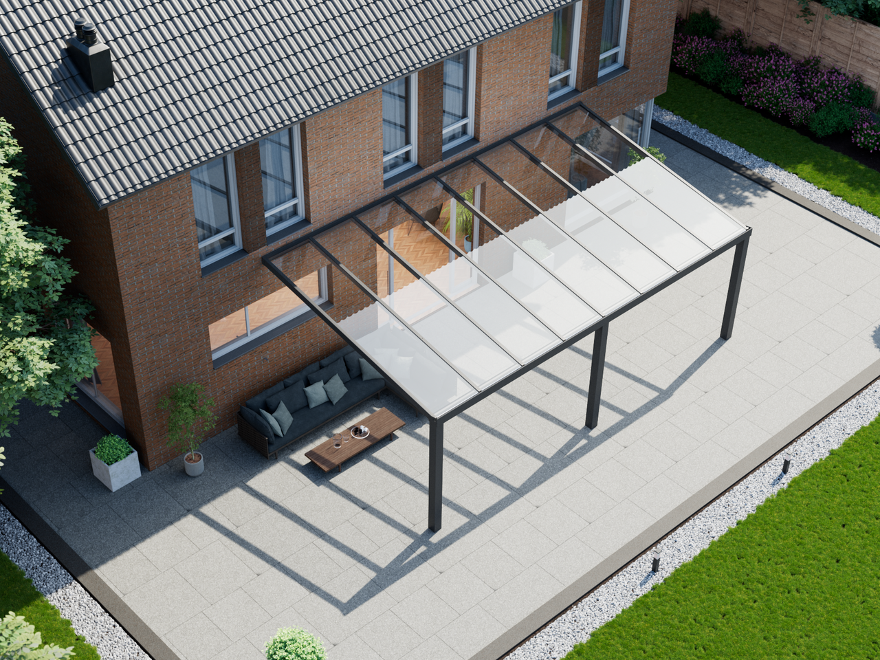 Veranda 8.06 m | Polycarbonaat - KingGlass NL