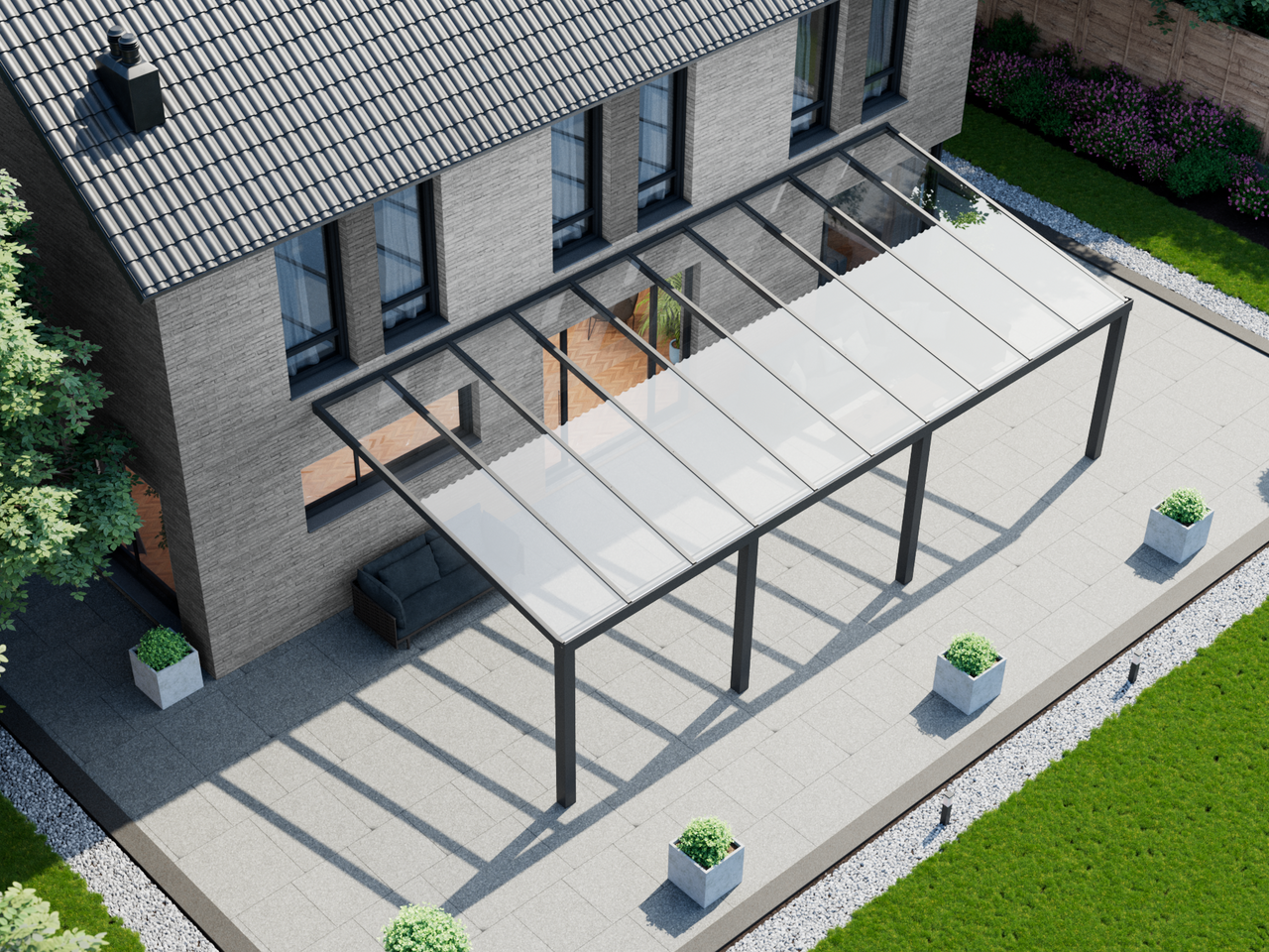 Veranda 10.06 m | Polycarbonaat - KingGlass NL