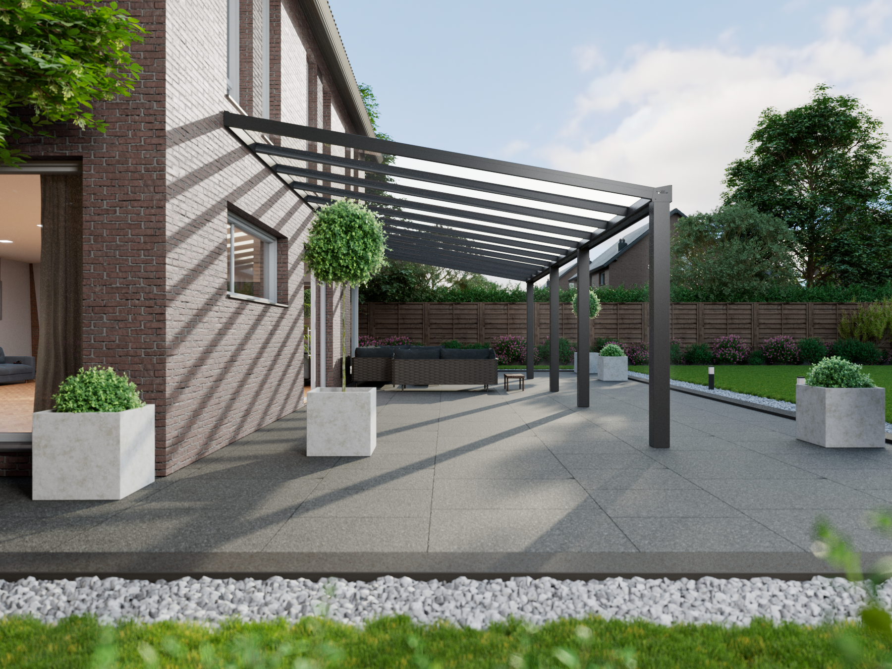 Veranda 11.06 m | Polycarbonaat - KingGlass NL