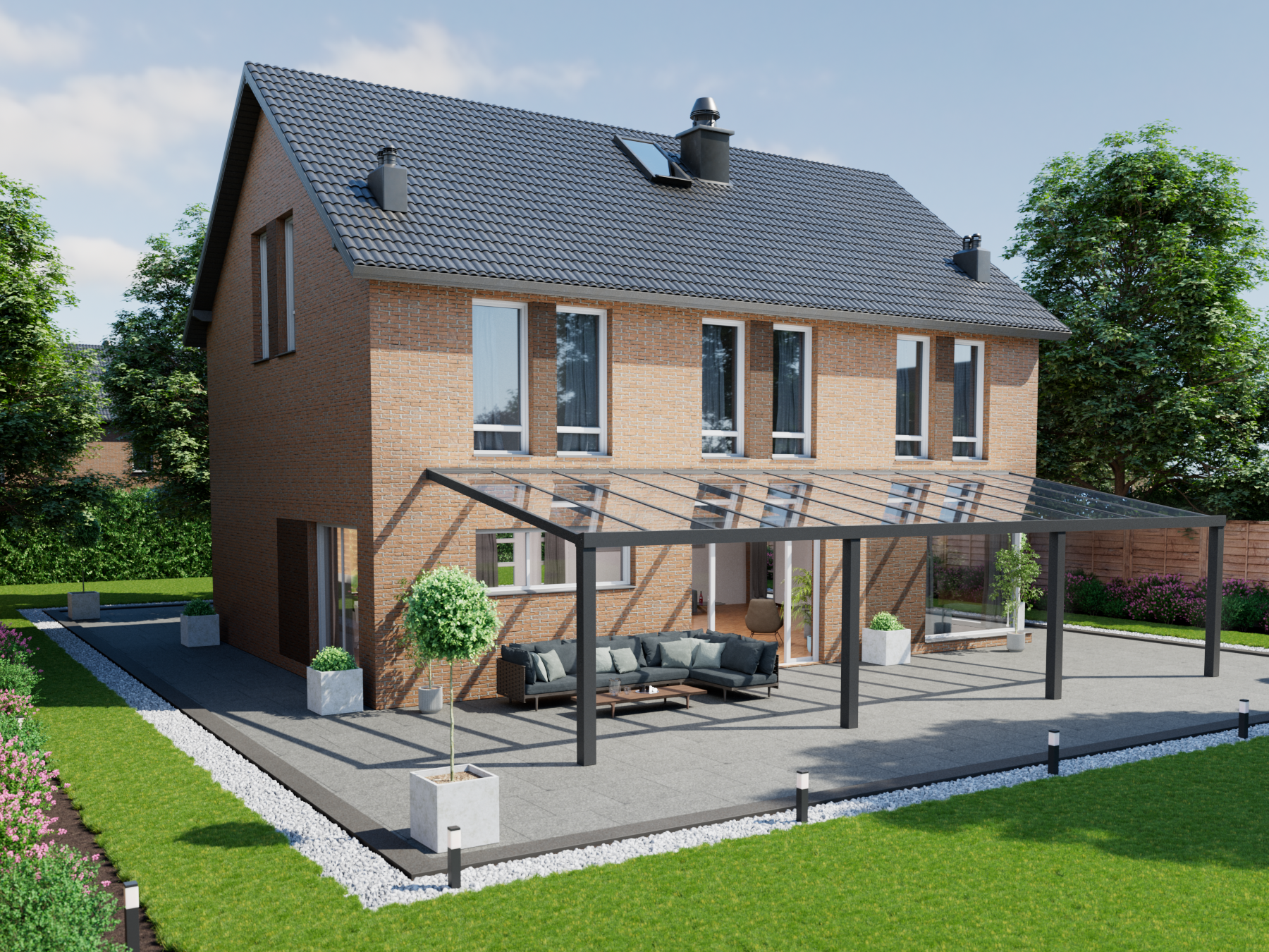 Veranda 12.06 m | Polycarbonaat - KingGlass NL