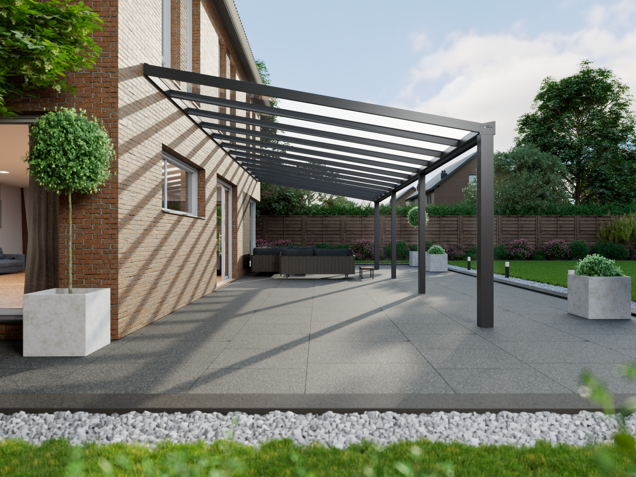 Veranda 12.06 m | Polycarbonaat - KingGlass NL