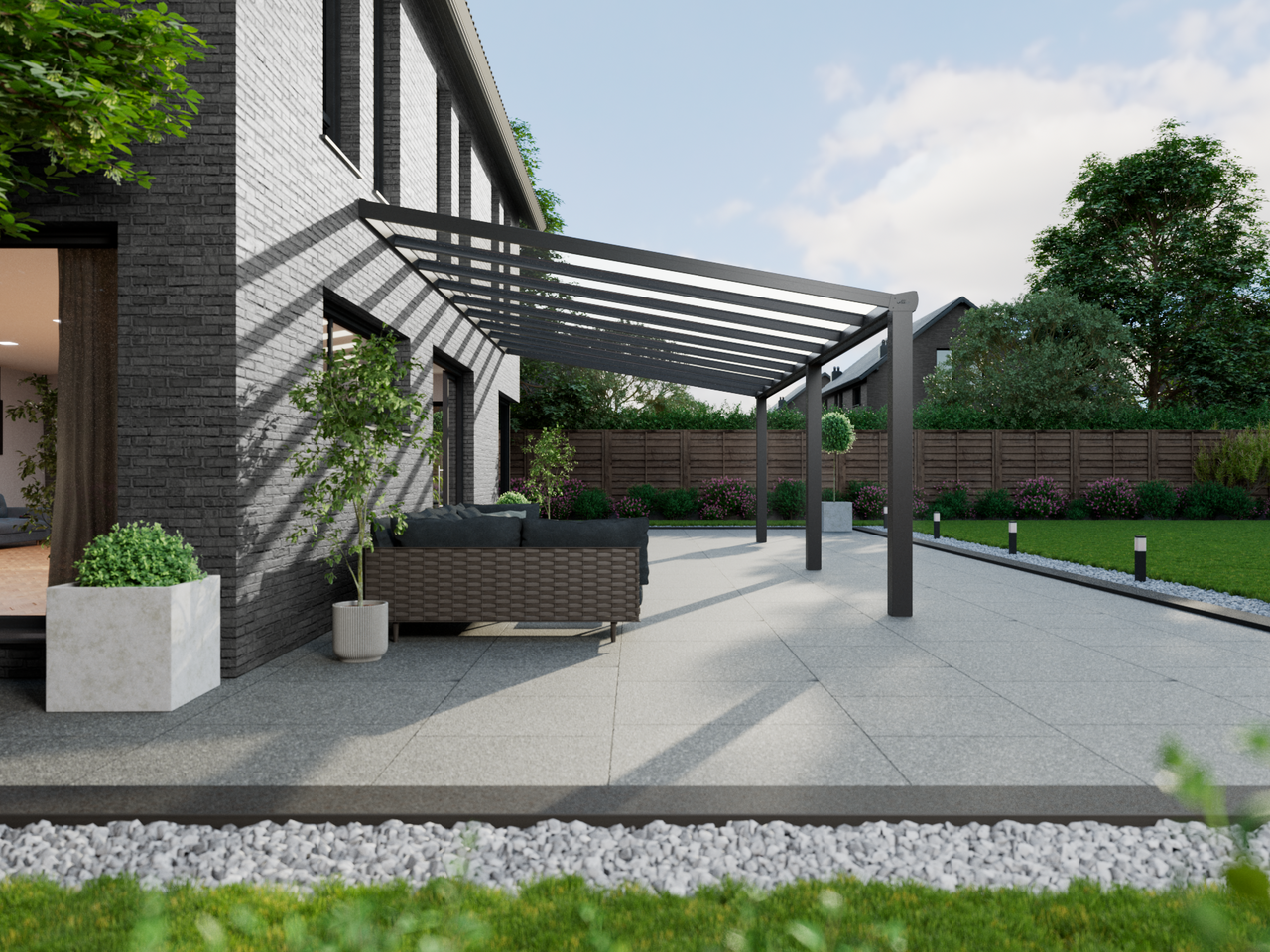 Veranda 9.06 m | Polycarbonaat - KingGlass NL