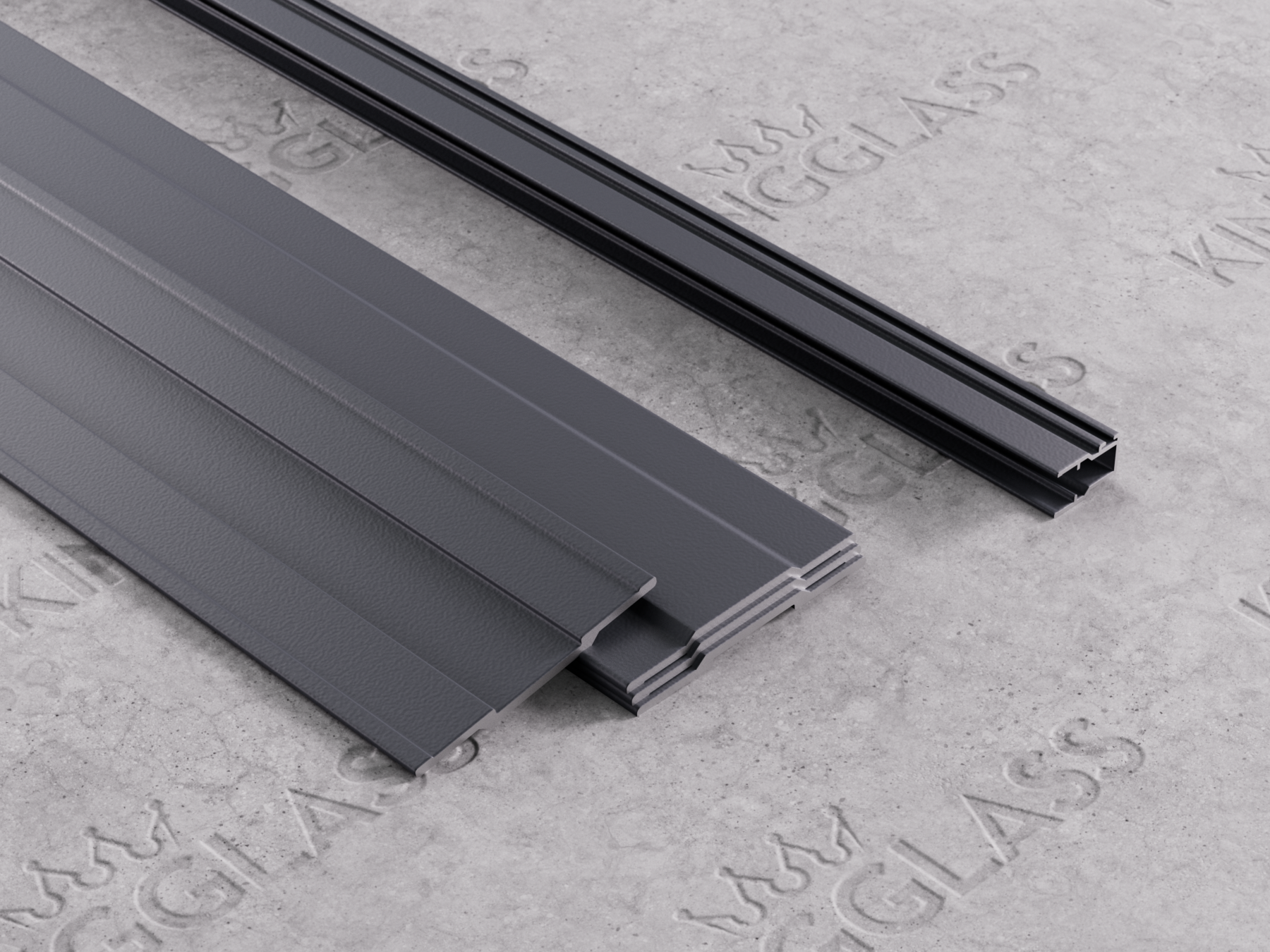 Steel Look Set - Antraciet - KingGlass NL