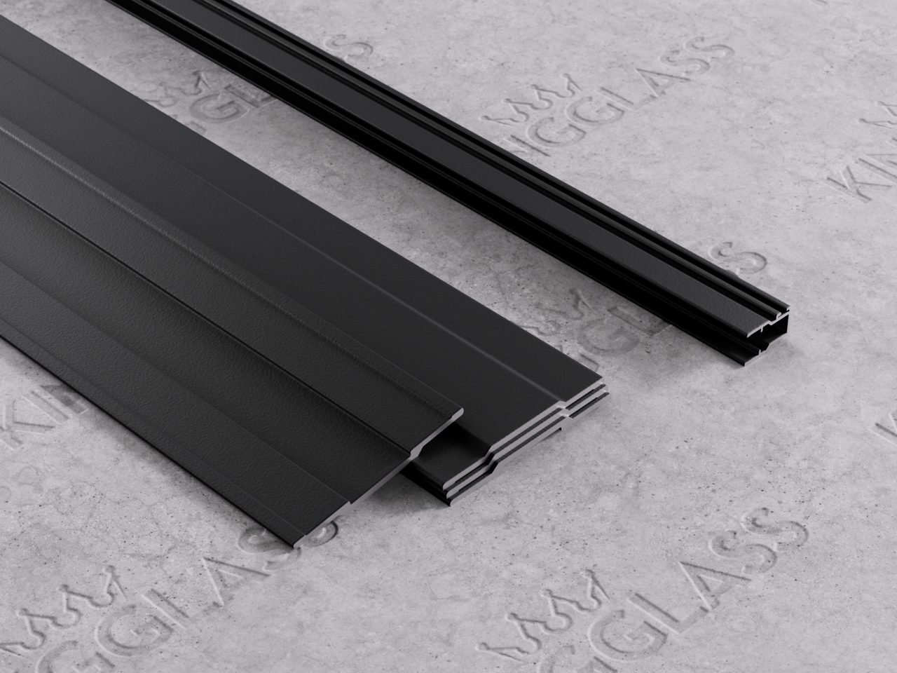 Steel Look Set - Zwart - KingGlass NL