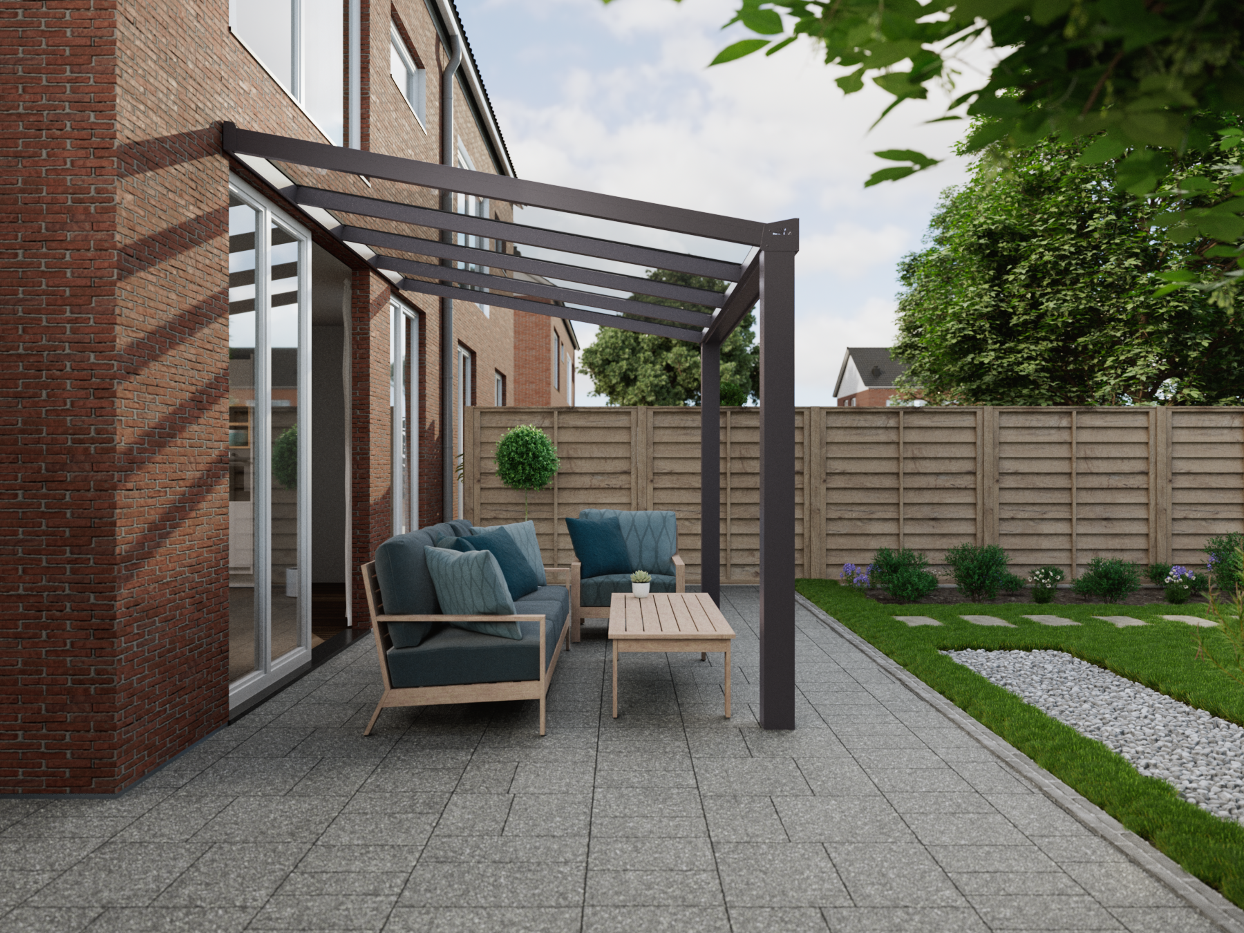 Veranda 4.06 m | Polycarbonaat - KingGlass NL