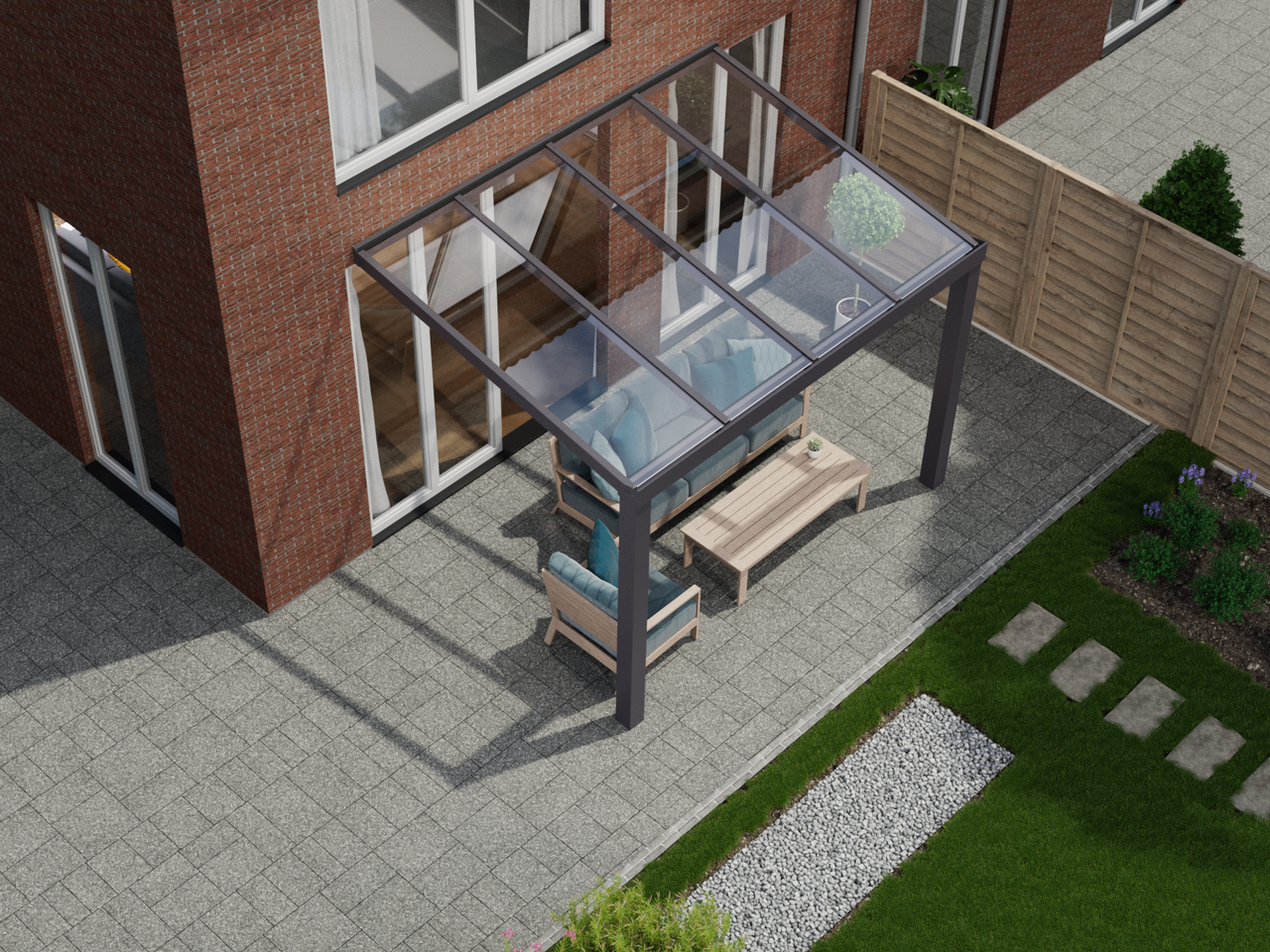 Veranda 4.06 m | Polycarbonaat - KingGlass NL