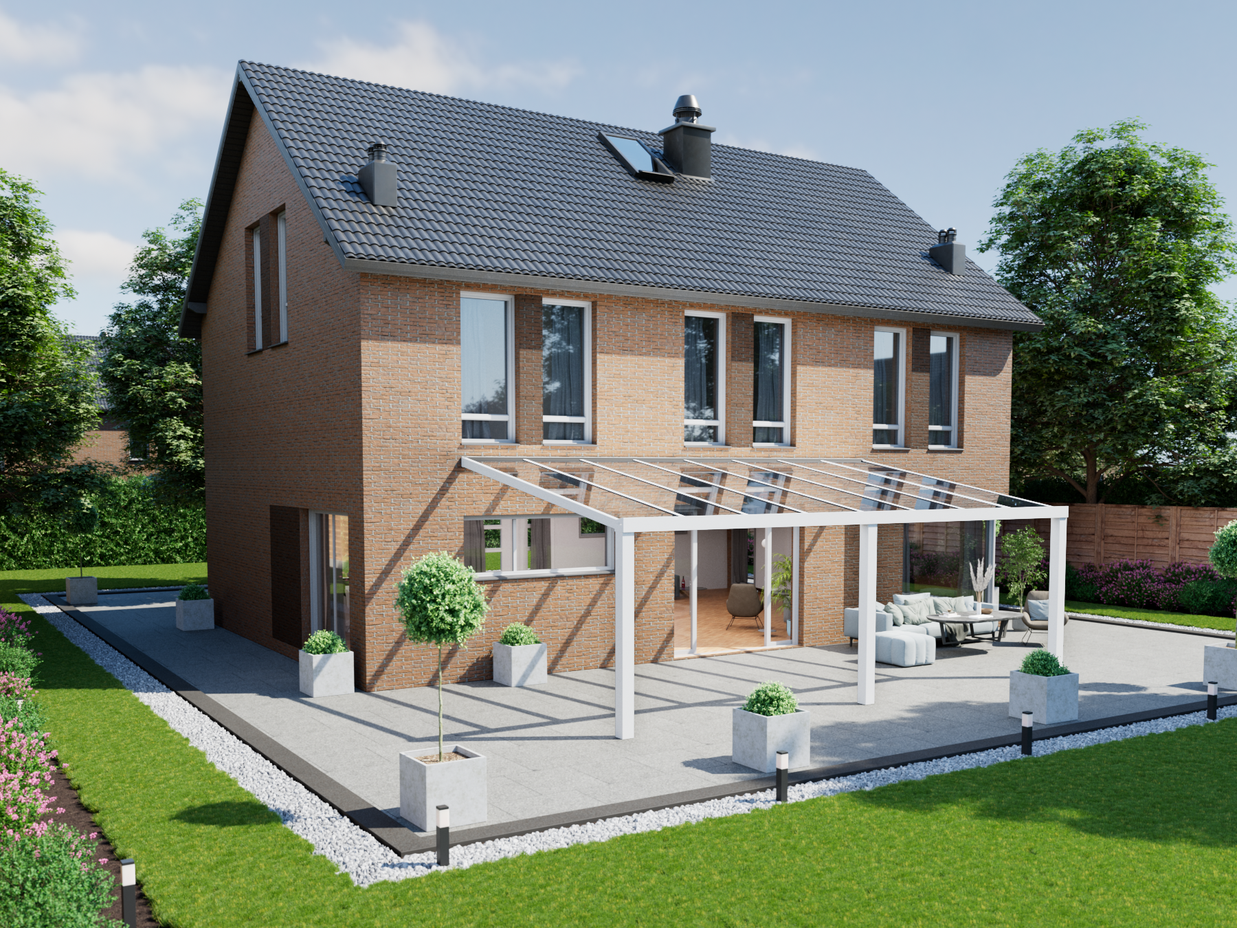 Veranda 8.06 m | Polycarbonaat - KingGlass NL