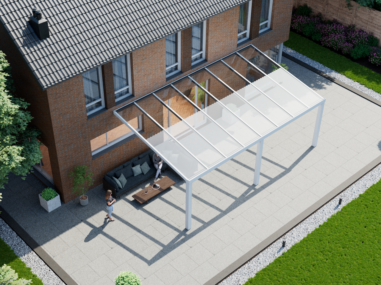 Veranda 8.06 m | Polycarbonaat - KingGlass NL