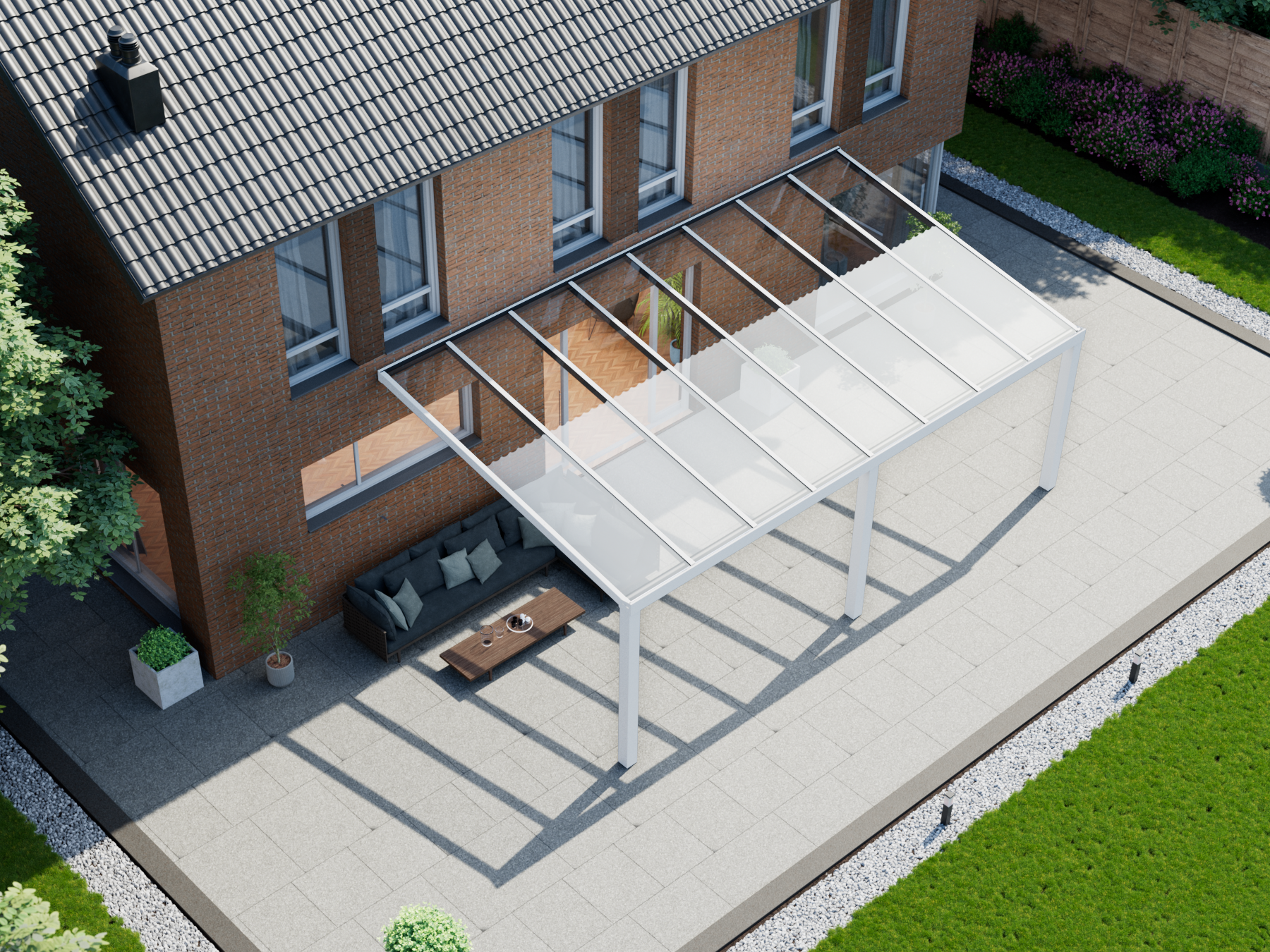 Veranda 8.06 m | Polycarbonaat - KingGlass NL