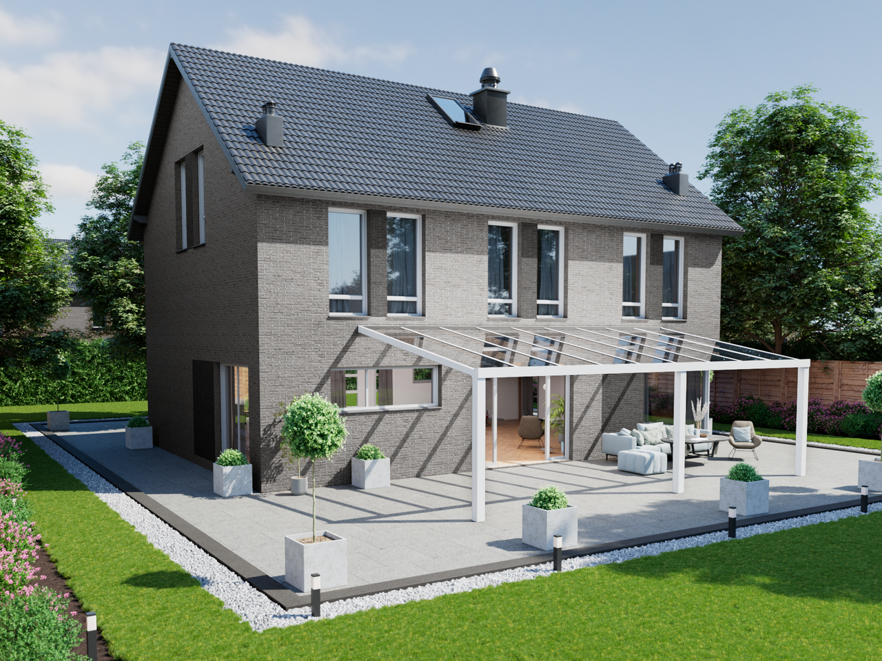 Veranda 9.06 m | Polycarbonaat - KingGlass NL