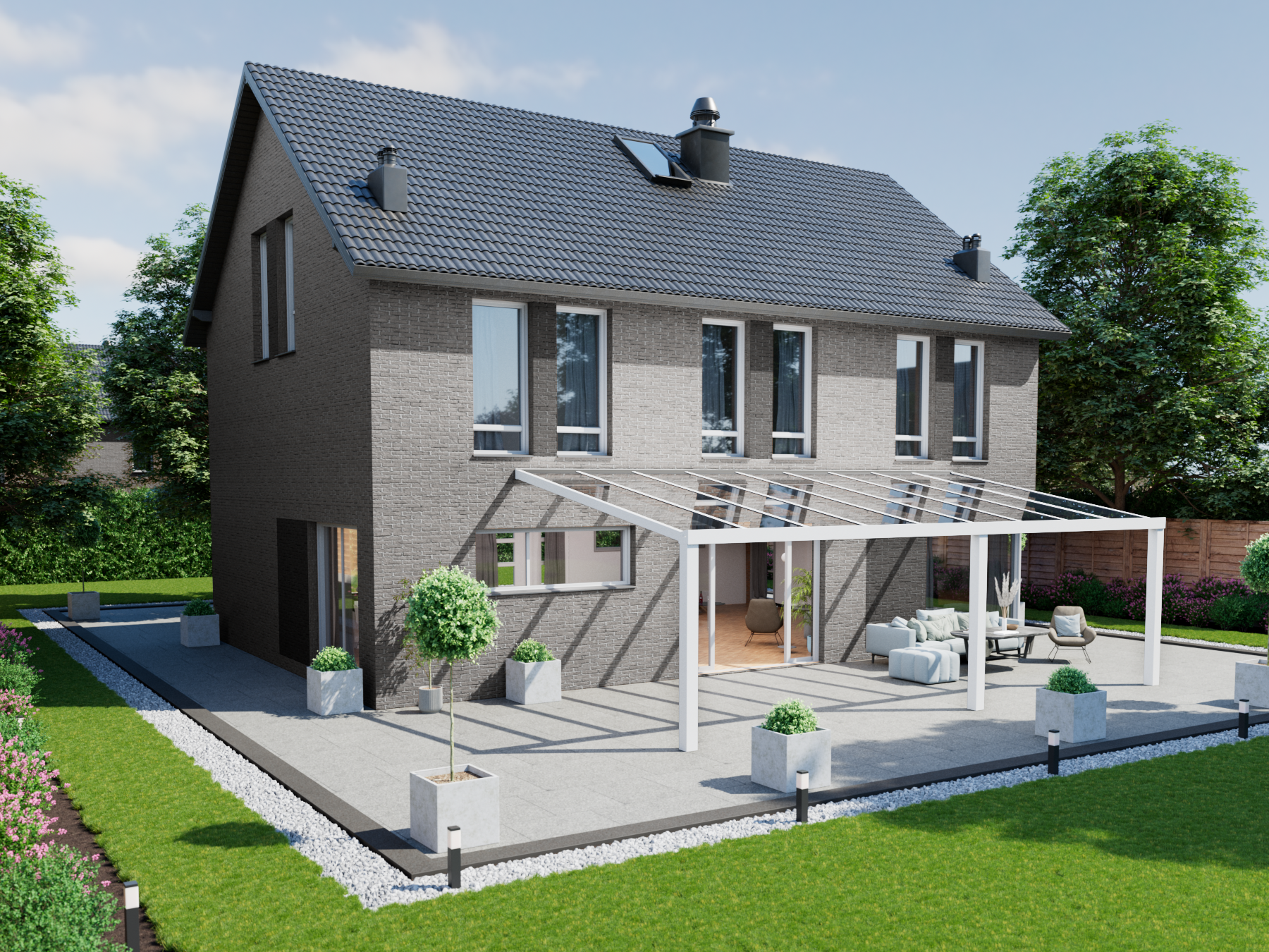 Veranda 9.06 m | Polycarbonaat - KingGlass NL