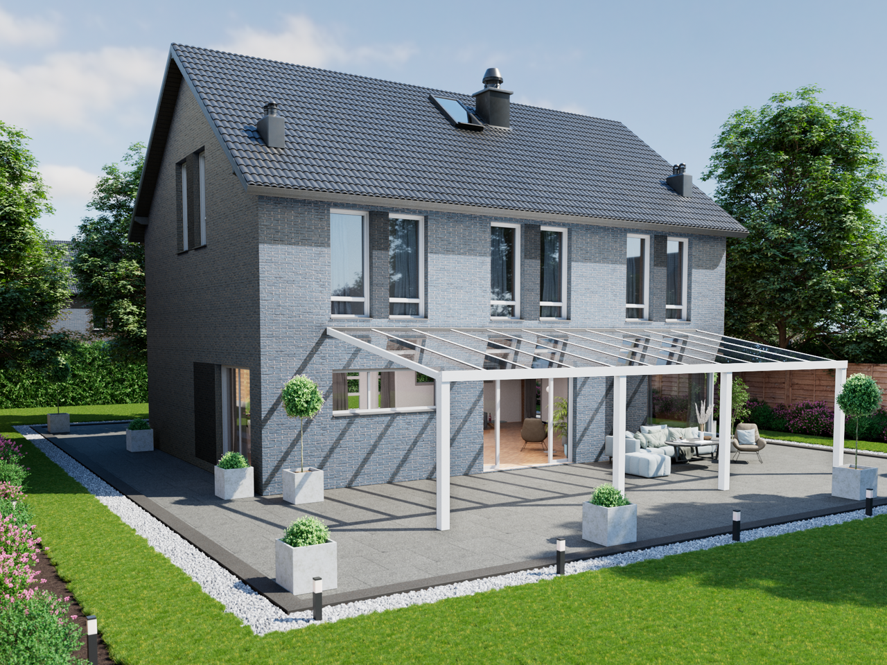 Veranda 11.06 m | Polycarbonaat - KingGlass NL