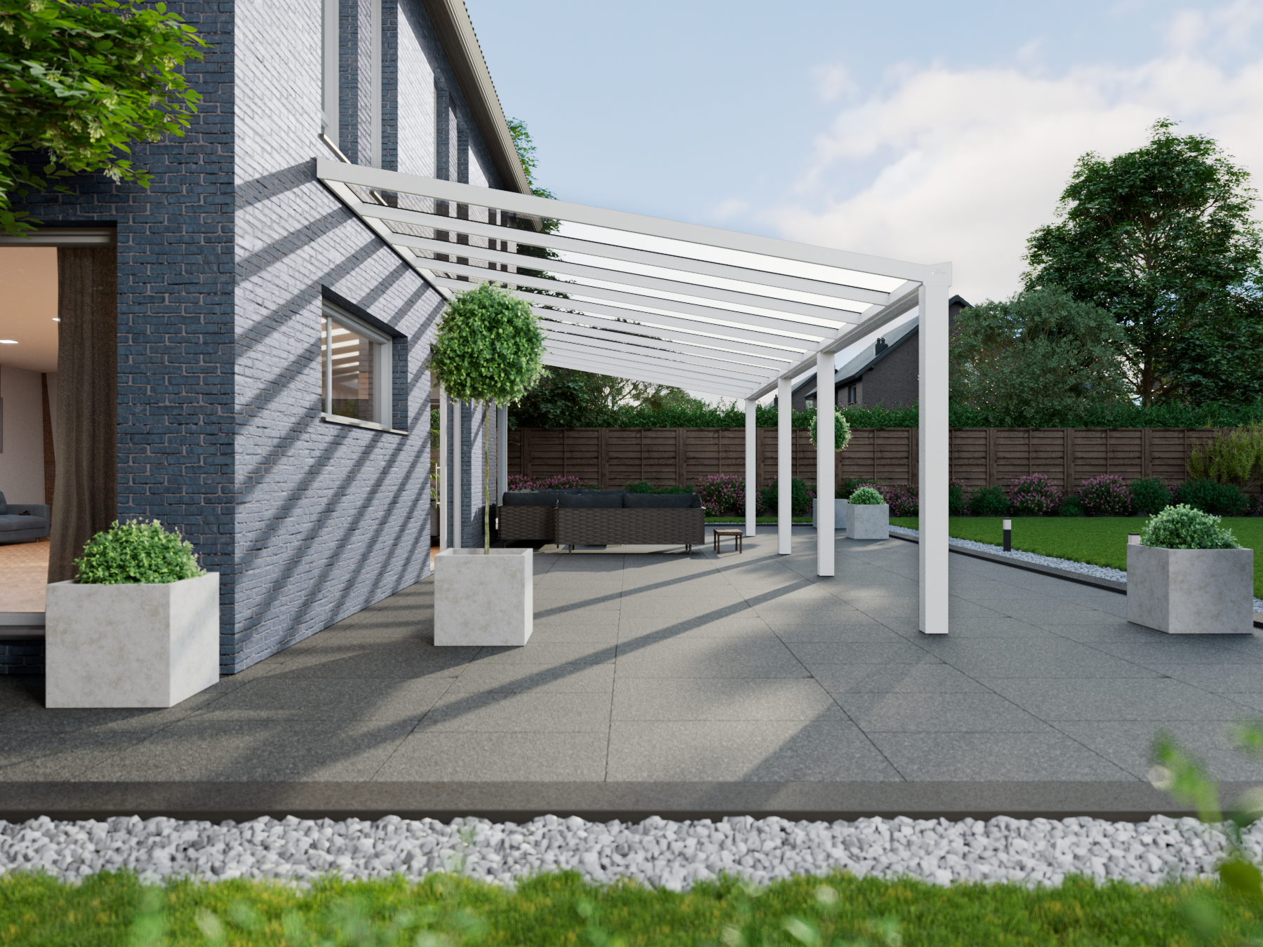 Veranda 11.06 m | Polycarbonaat - KingGlass NL