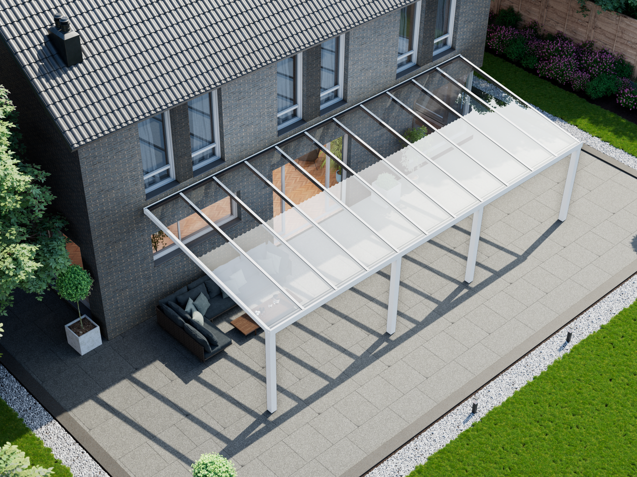 Veranda 11.06 m | Polycarbonaat - KingGlass NL