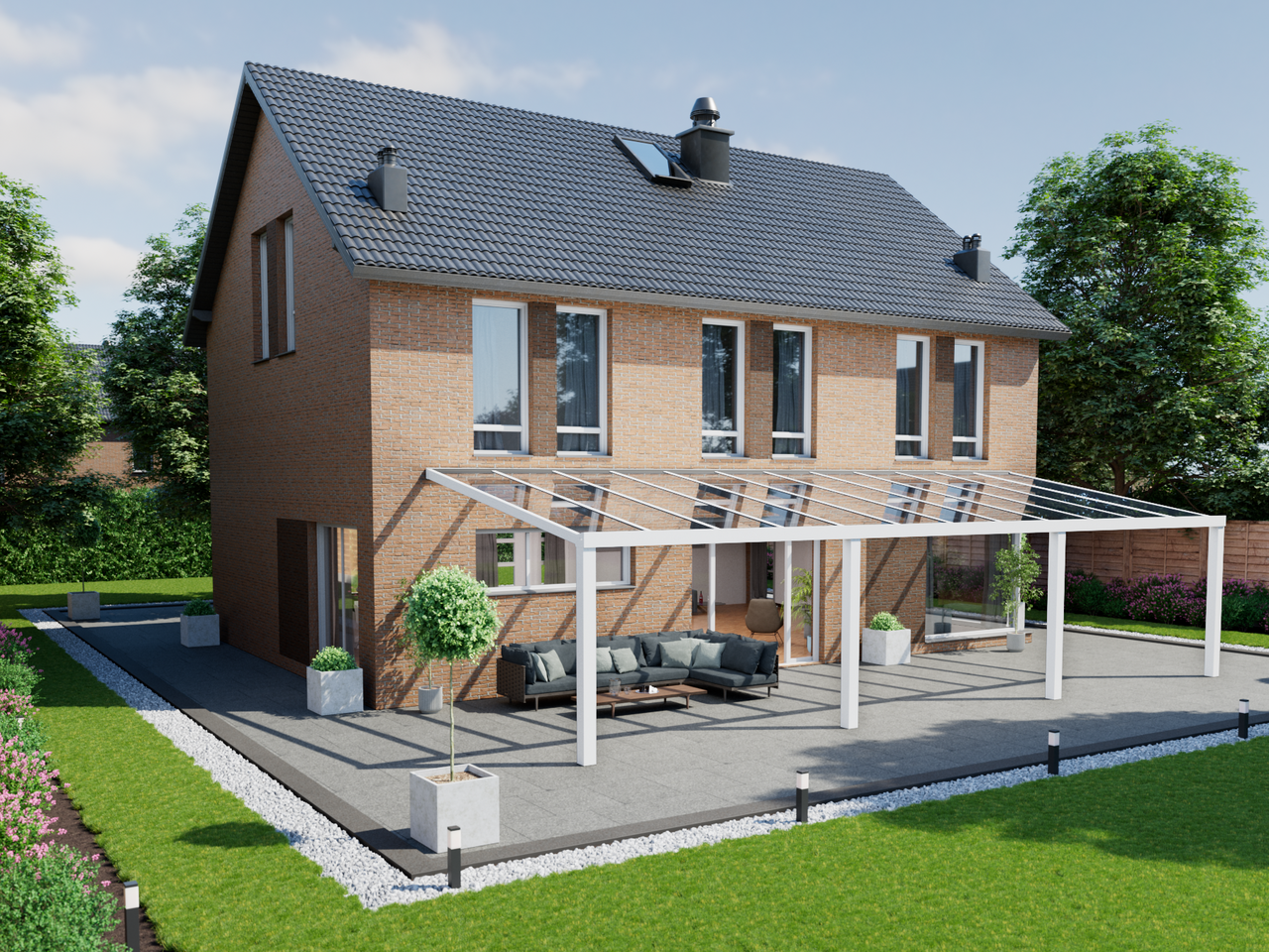 Veranda 12.06 m | Polycarbonaat - KingGlass NL