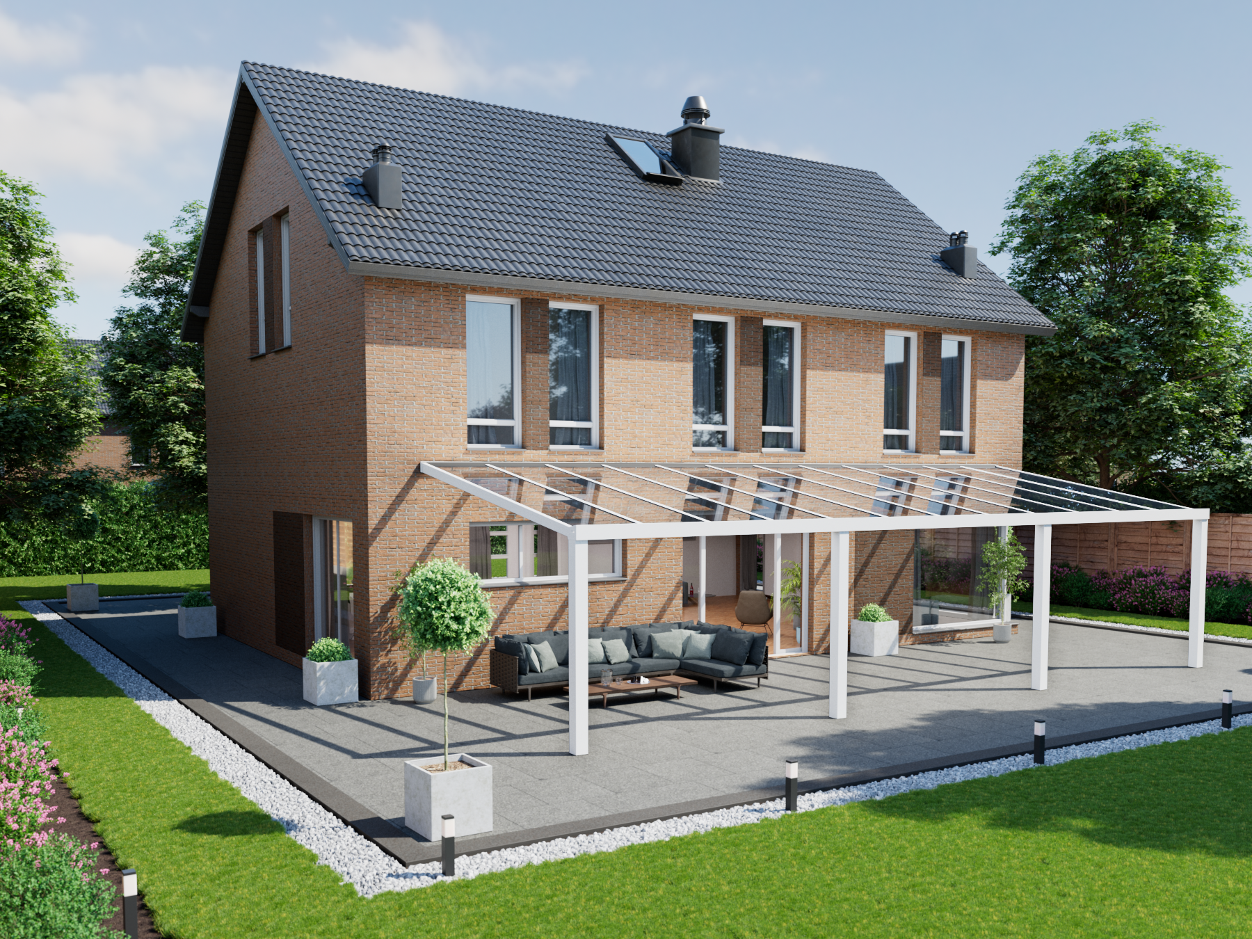 Veranda 12.06 m | Polycarbonaat - KingGlass NL