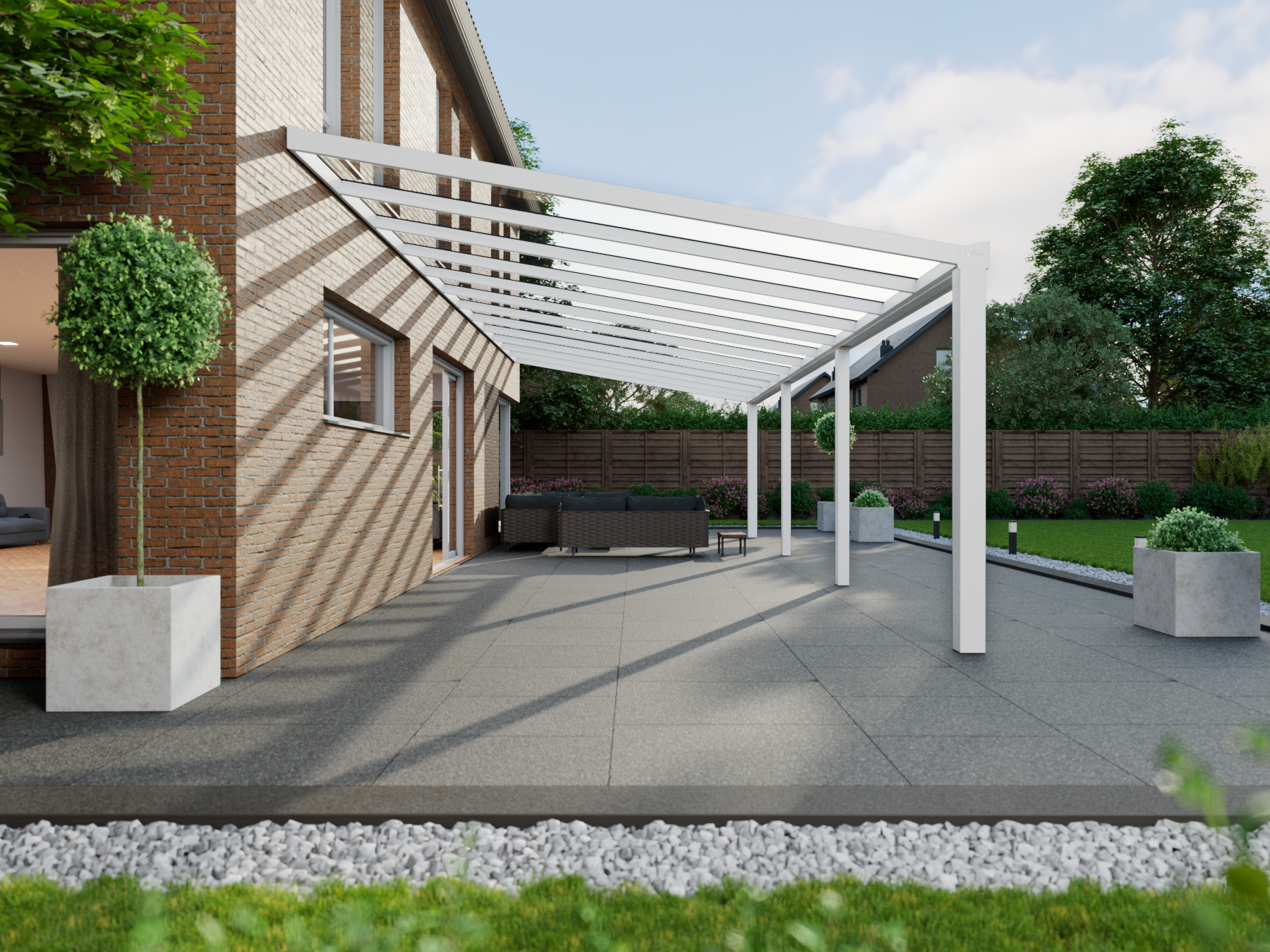 Veranda 12.06 m | Polycarbonaat - KingGlass NL