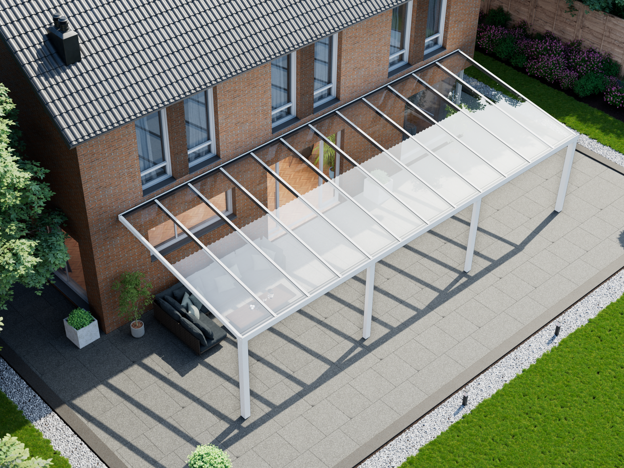 Veranda 12.06 m | Polycarbonaat - KingGlass NL