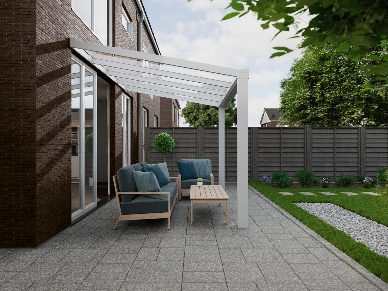 Veranda 4.06 m | Polycarbonaat - KingGlass NL
